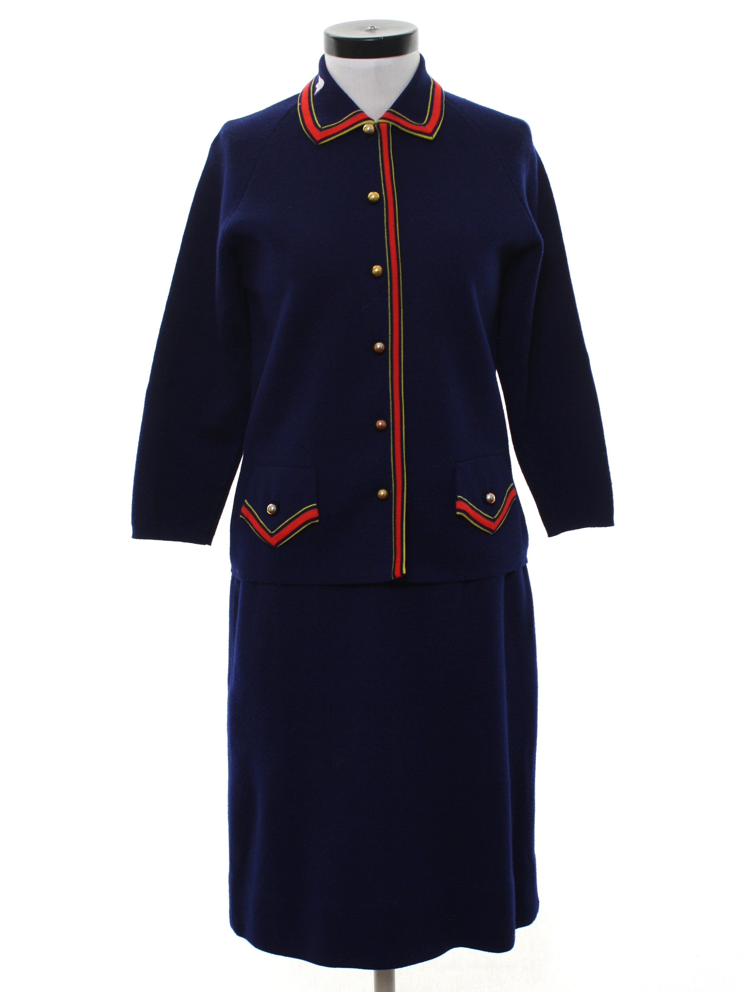 womens navy blue suit macy's