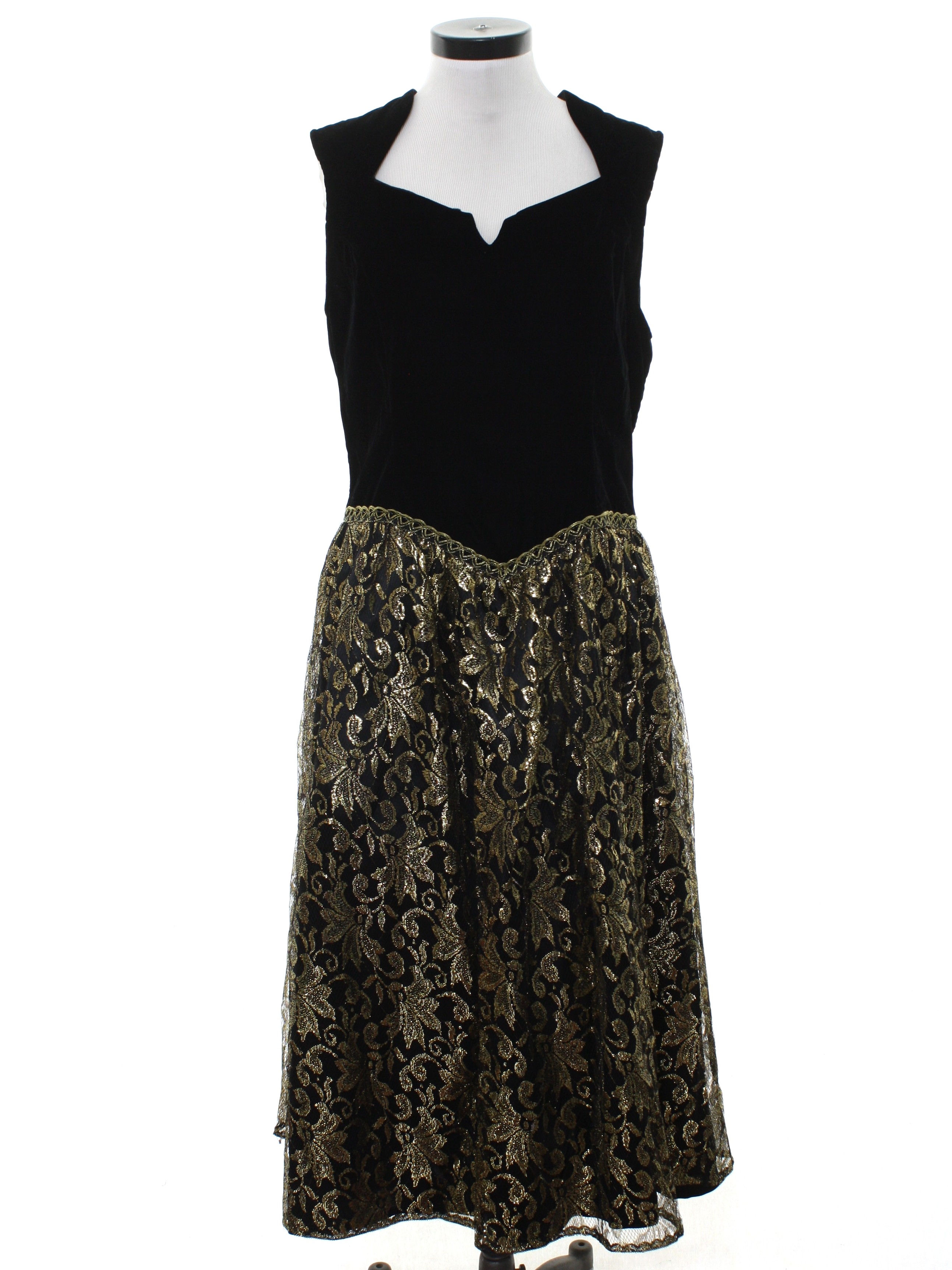 scott mcclintock black velvet dress