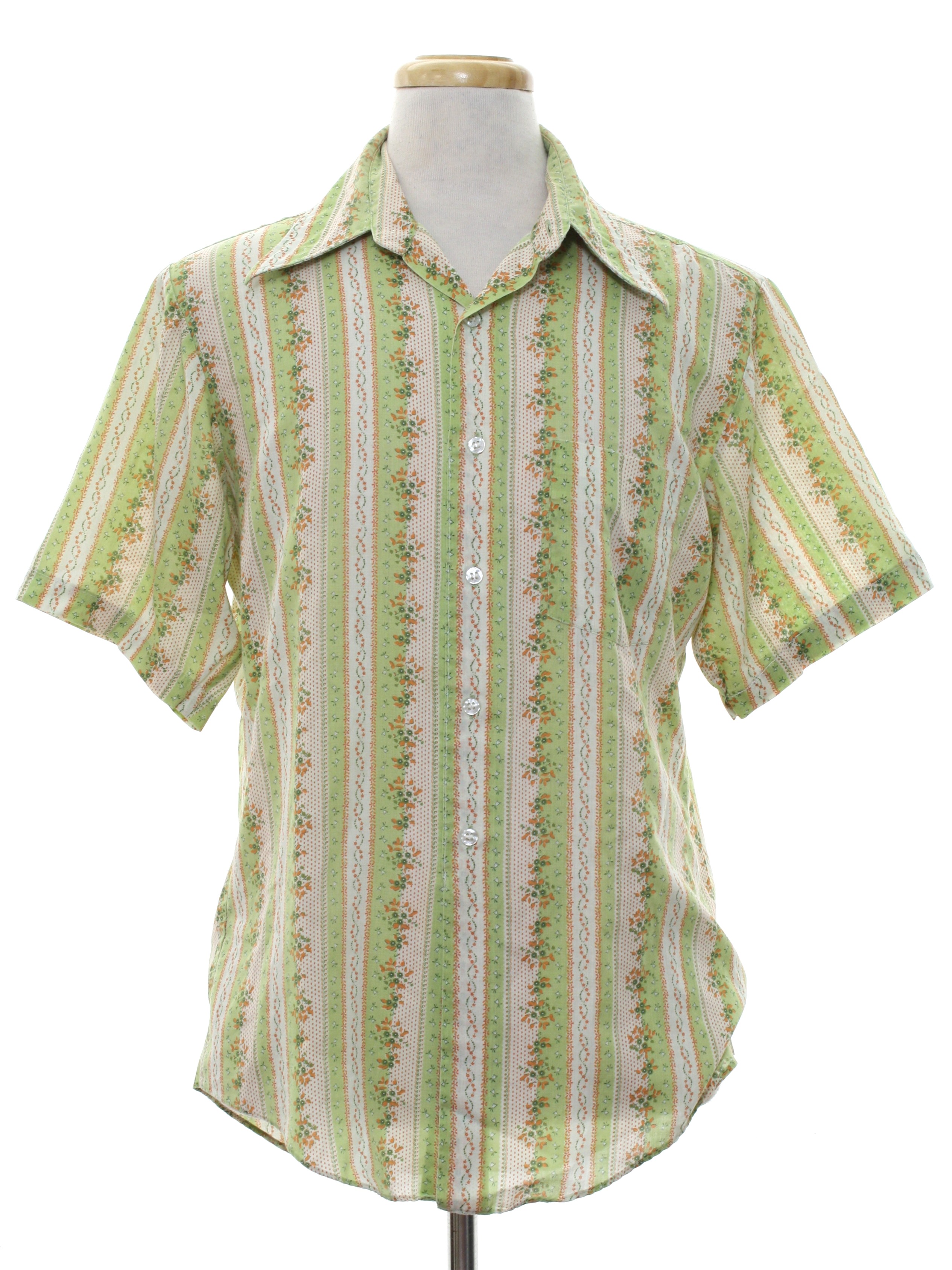 1970's Shirt (Towncraft): 70s -Towncraft- Mens white background ...