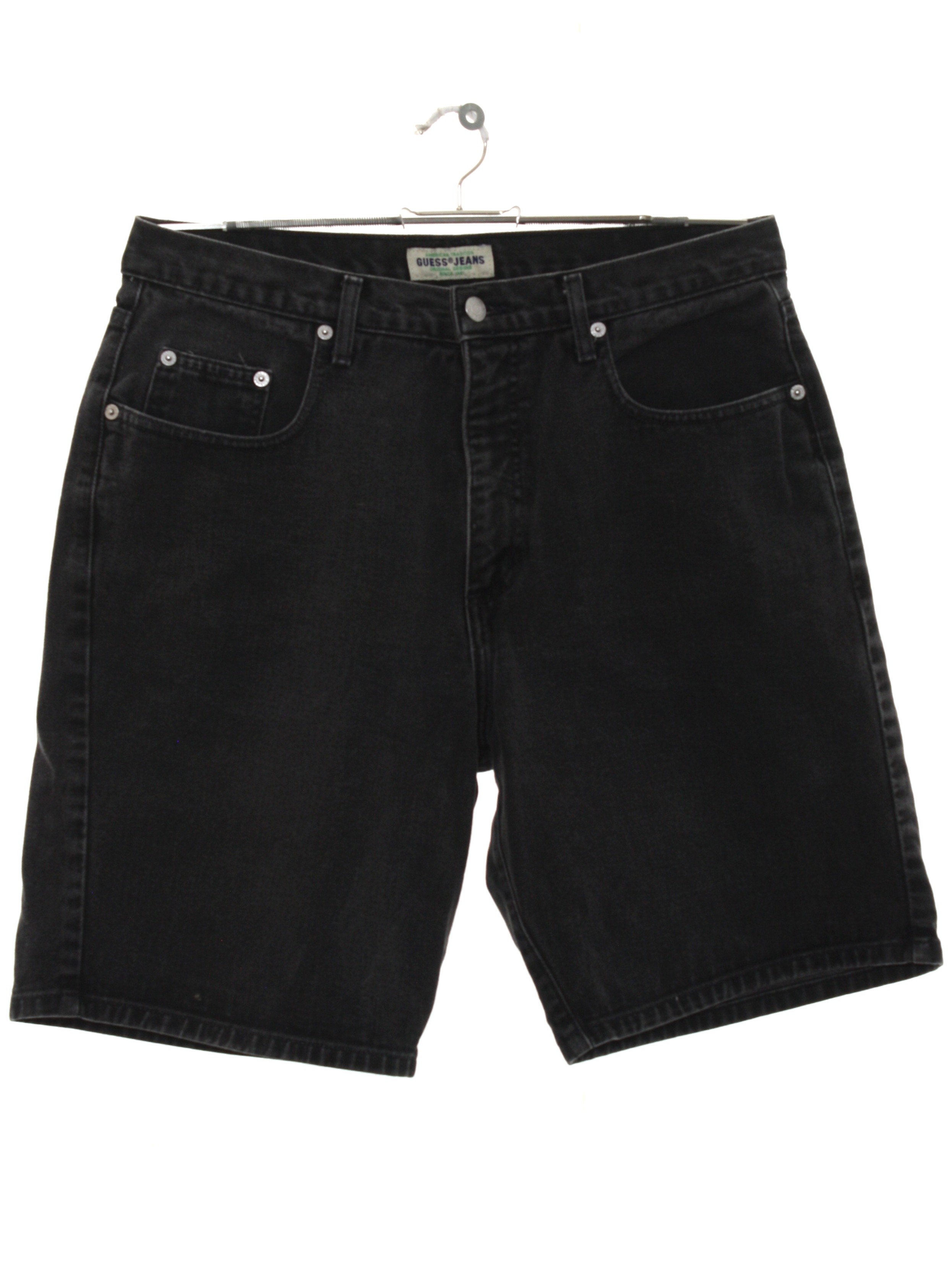 Vintage Guess Jeans 80's Shorts: 80s -Guess Jeans- Mens black ...