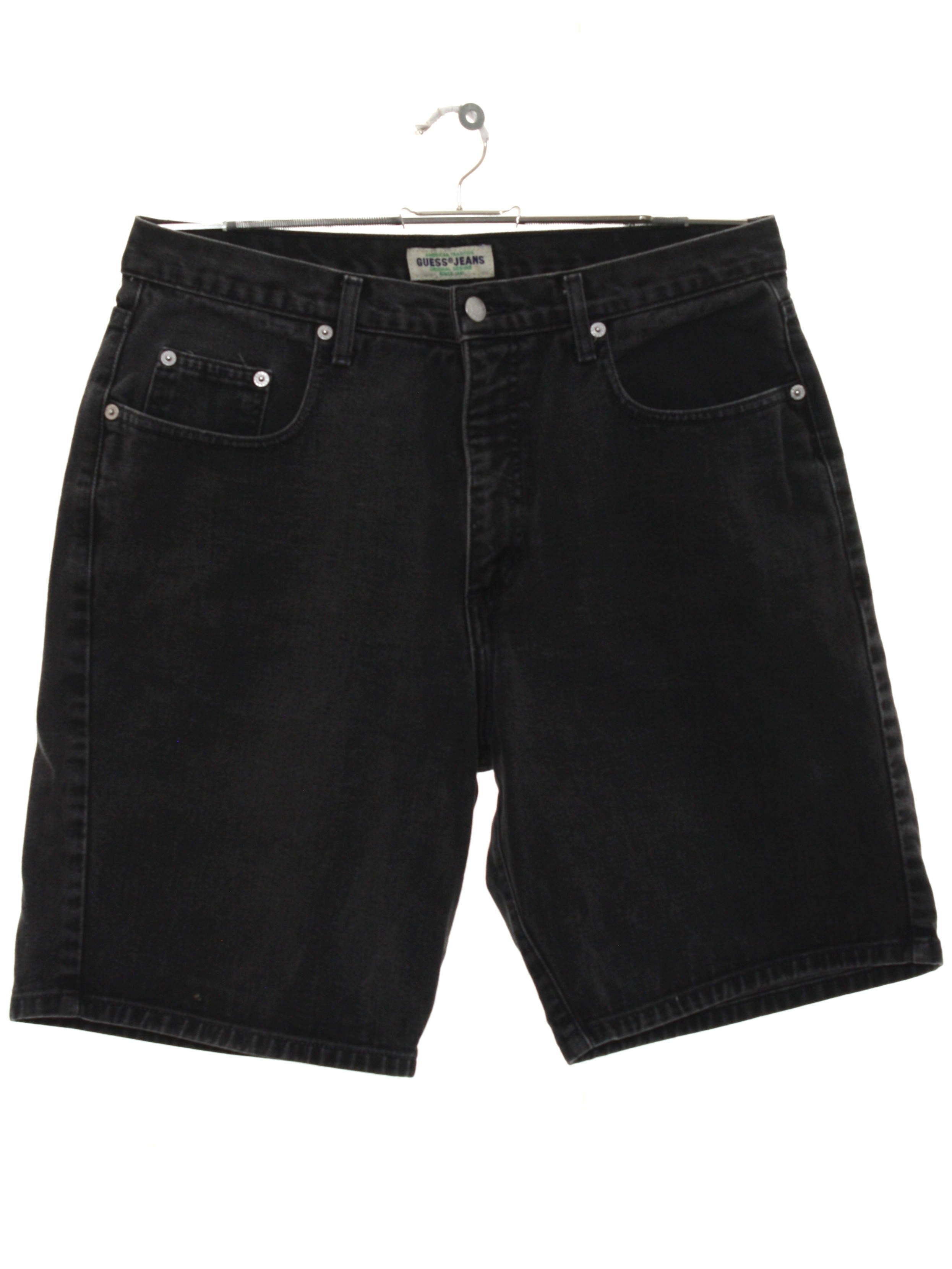 guess jean shorts mens
