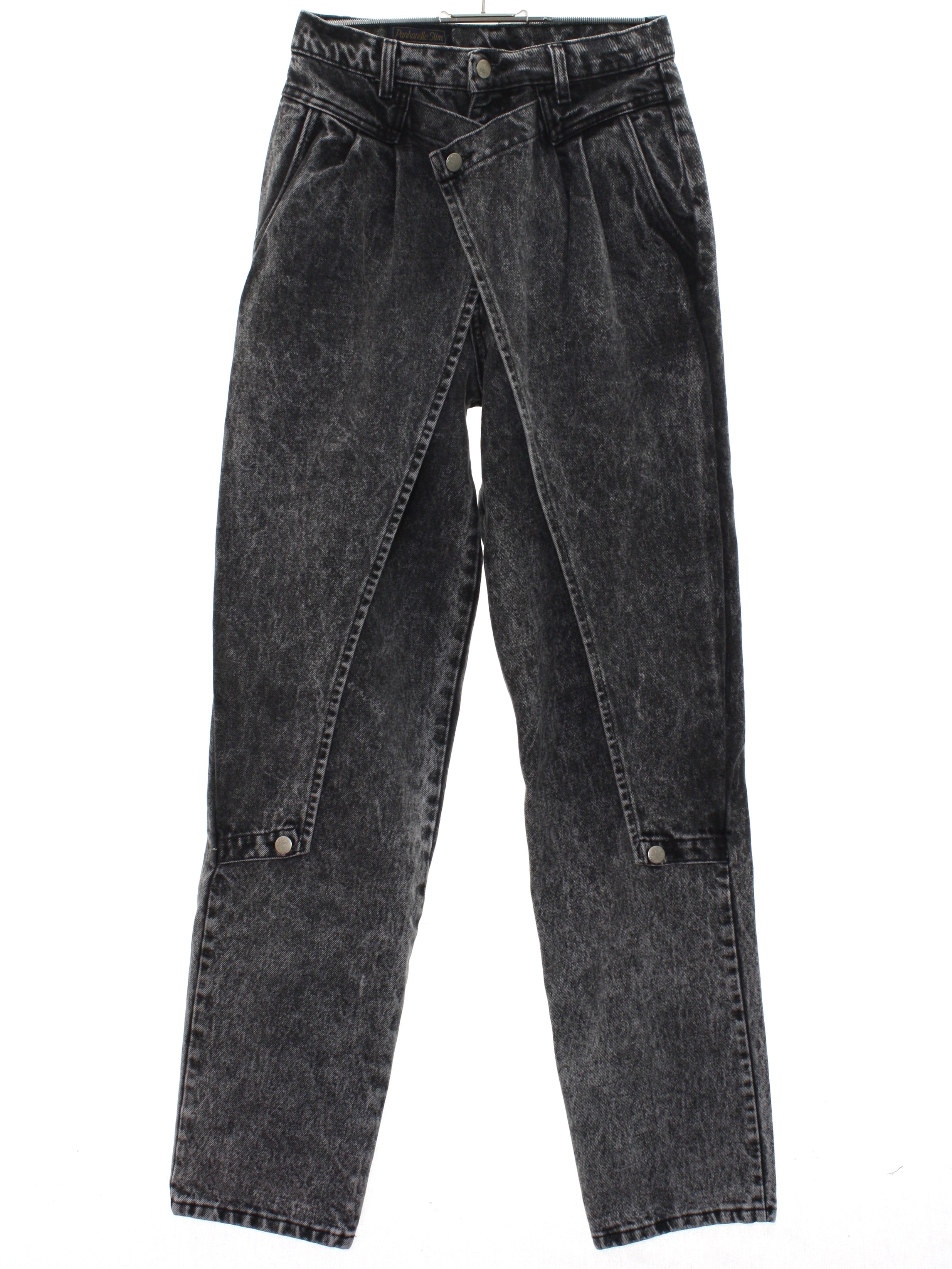 80's Vintage Pants: 80s -Panhandle Slim- Womens acid washed black ...
