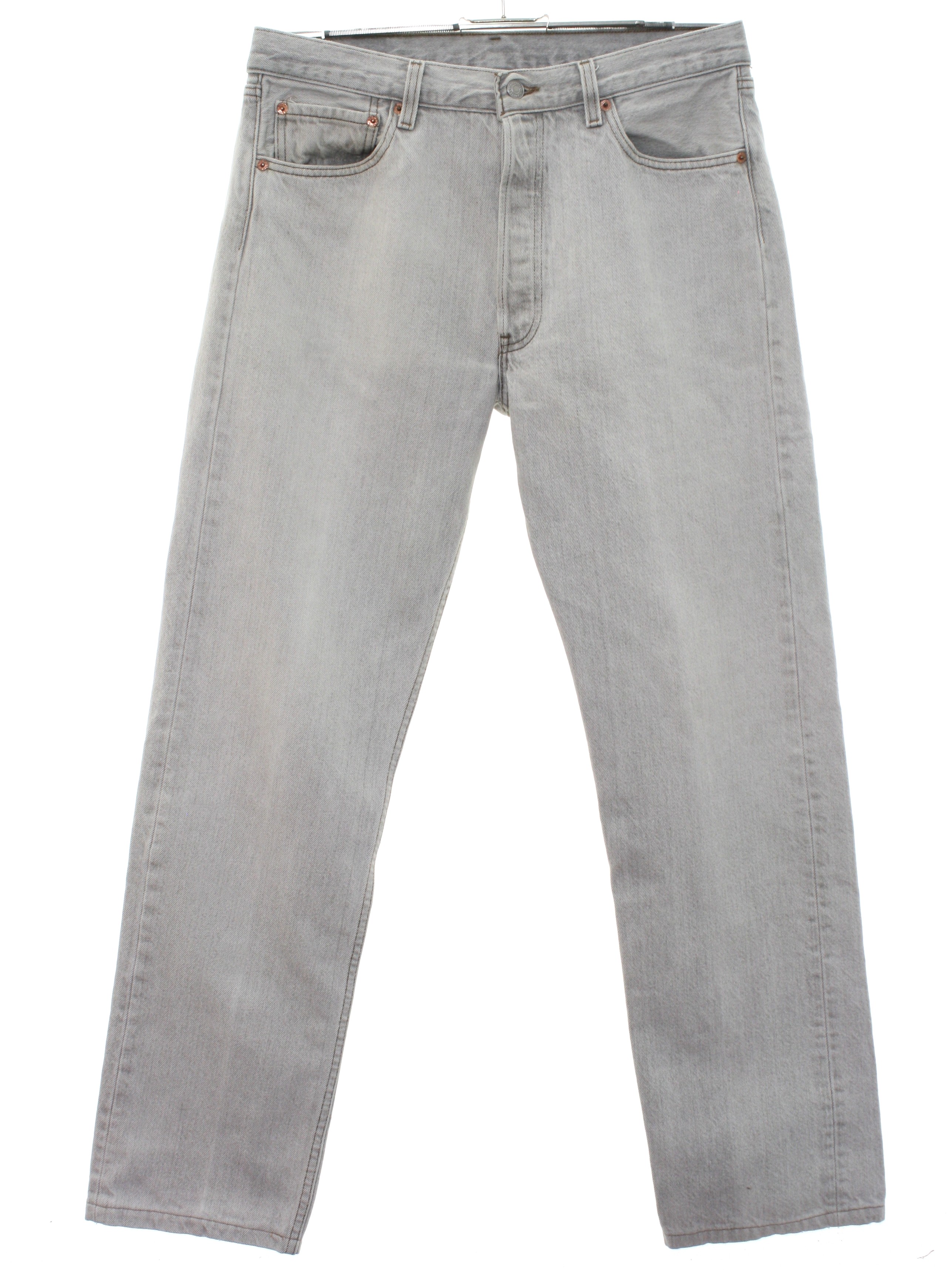 Vintage Levis 501 1980s Pants: 80s -Levis 501- Mens stone washed light ...