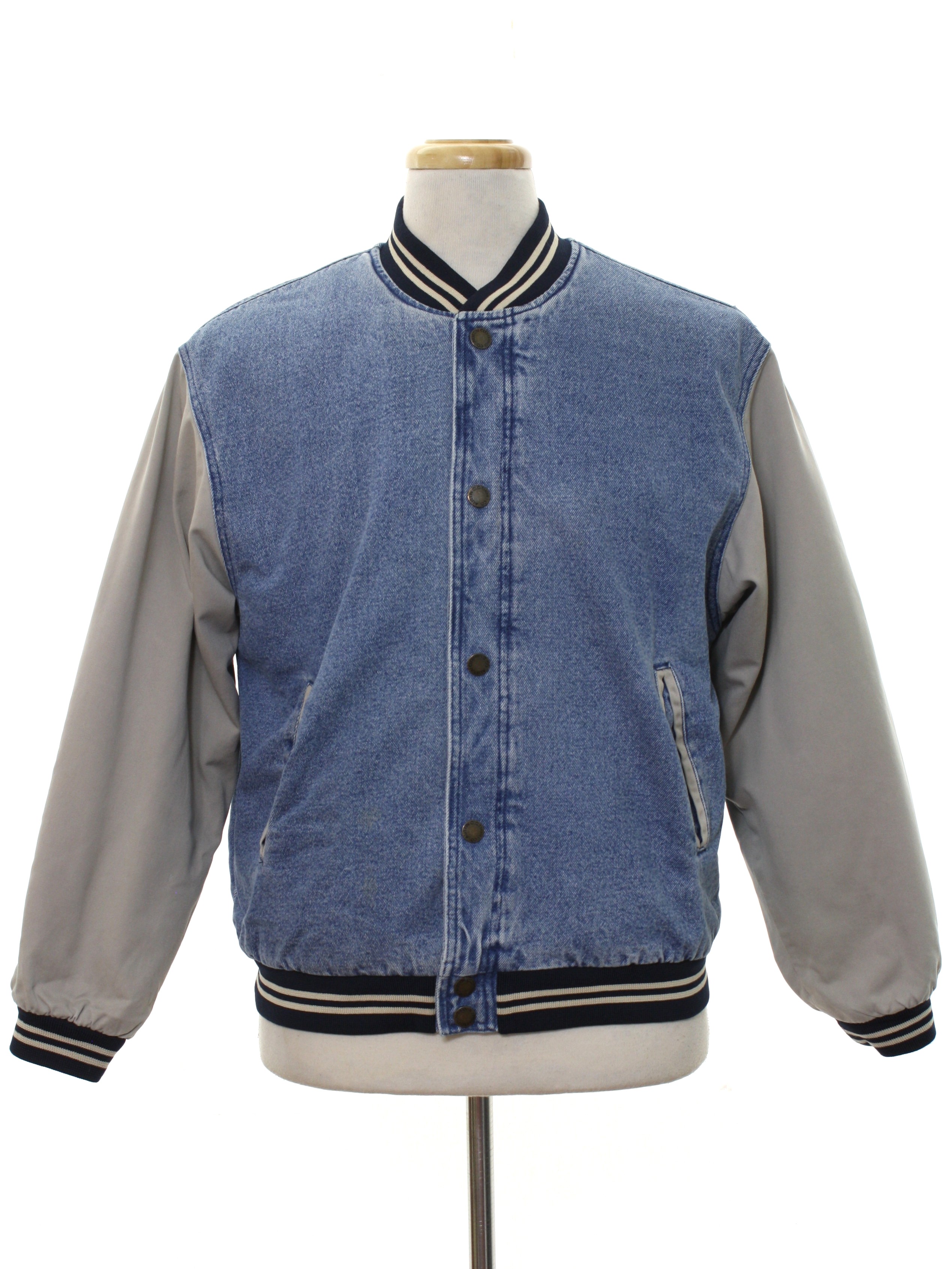 Retro 90's Jacket: 90s or newer -Austin- Mens or Boys light blue and ...