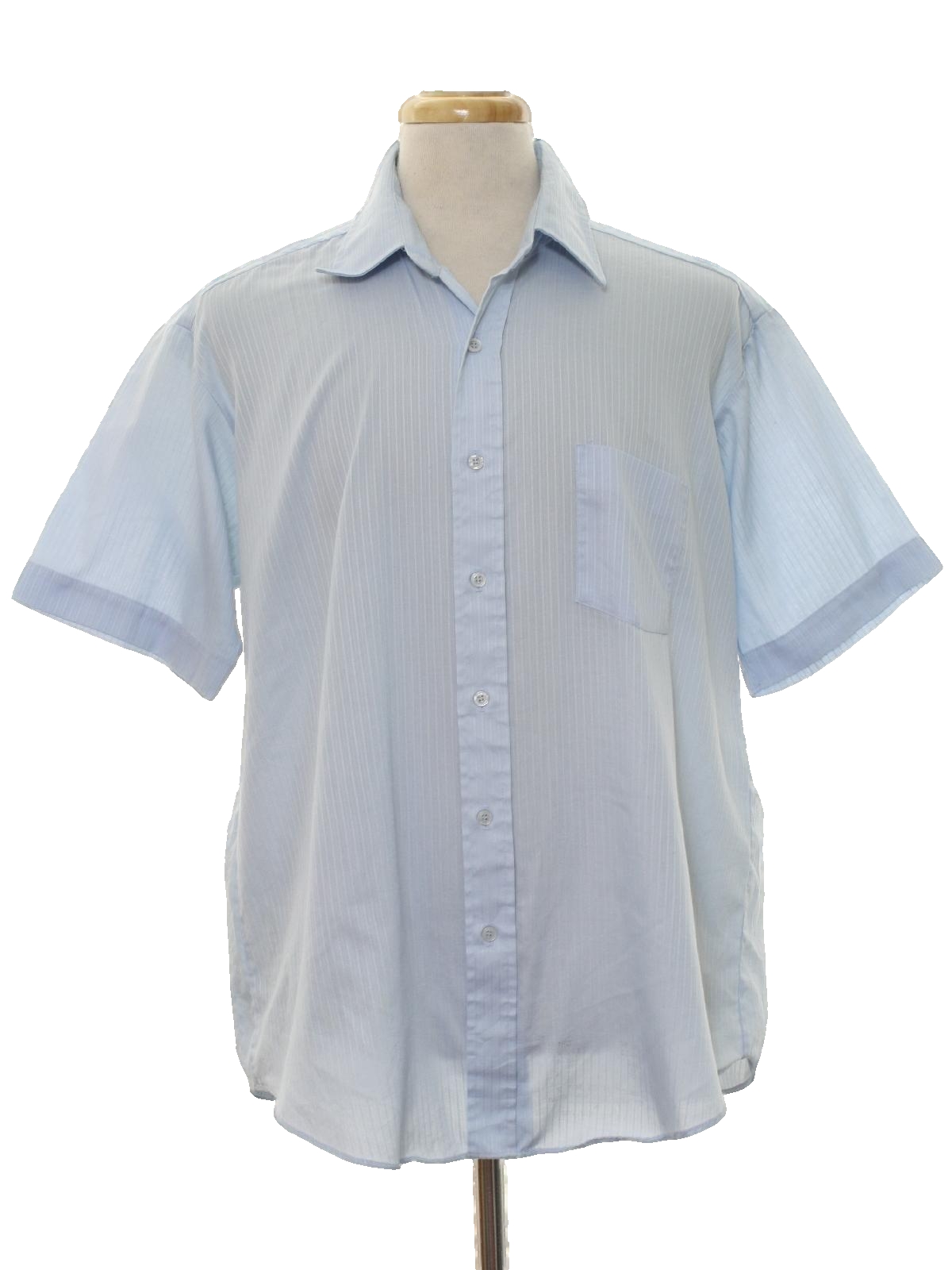 1970s Sears Shirt: Late 70s or Early 80s -Sears- Mens powder blue ...