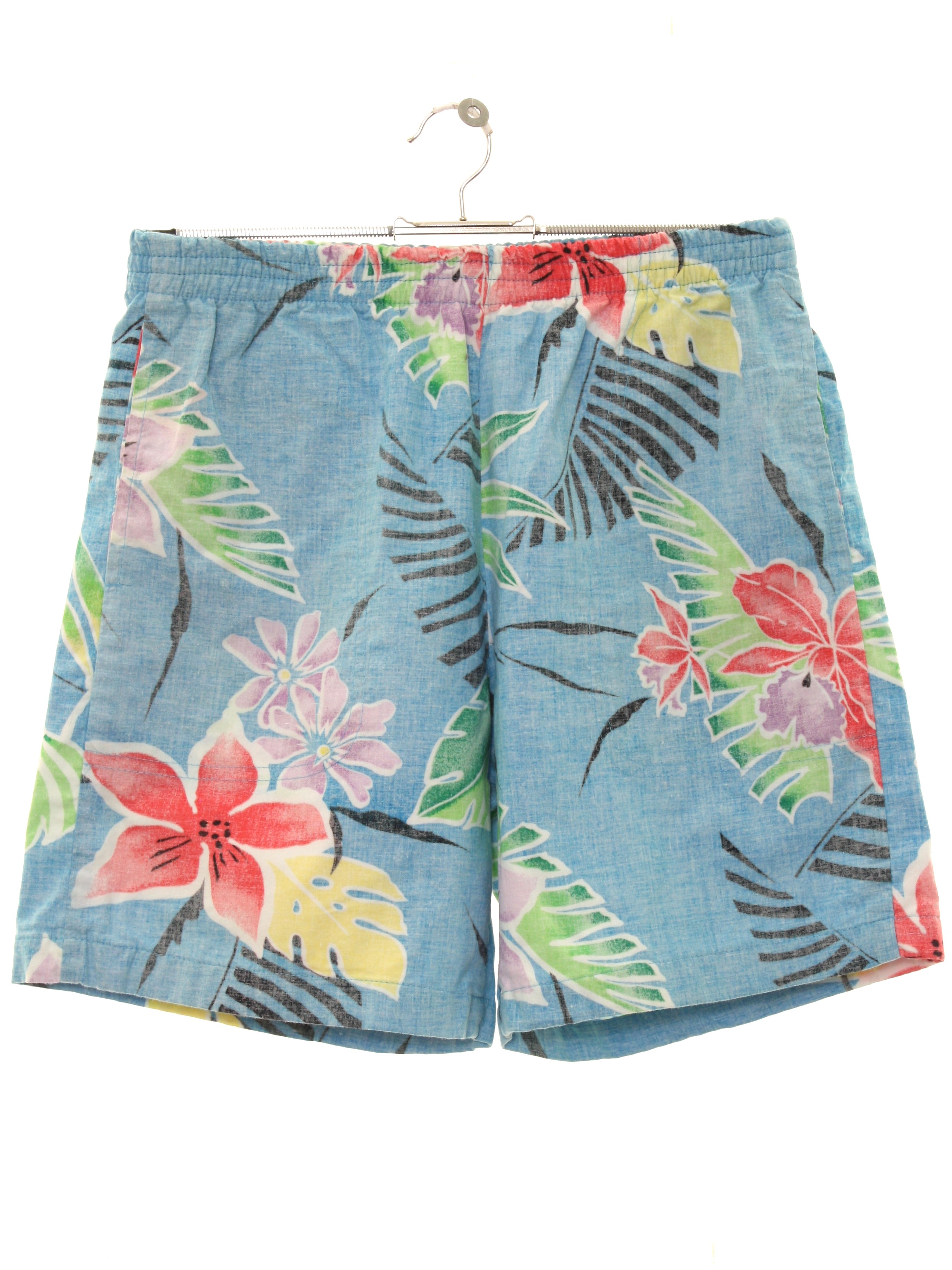80s Shorts (P and W Hawaii): 80s -P and W Hawaii- Womens heathered blue ...