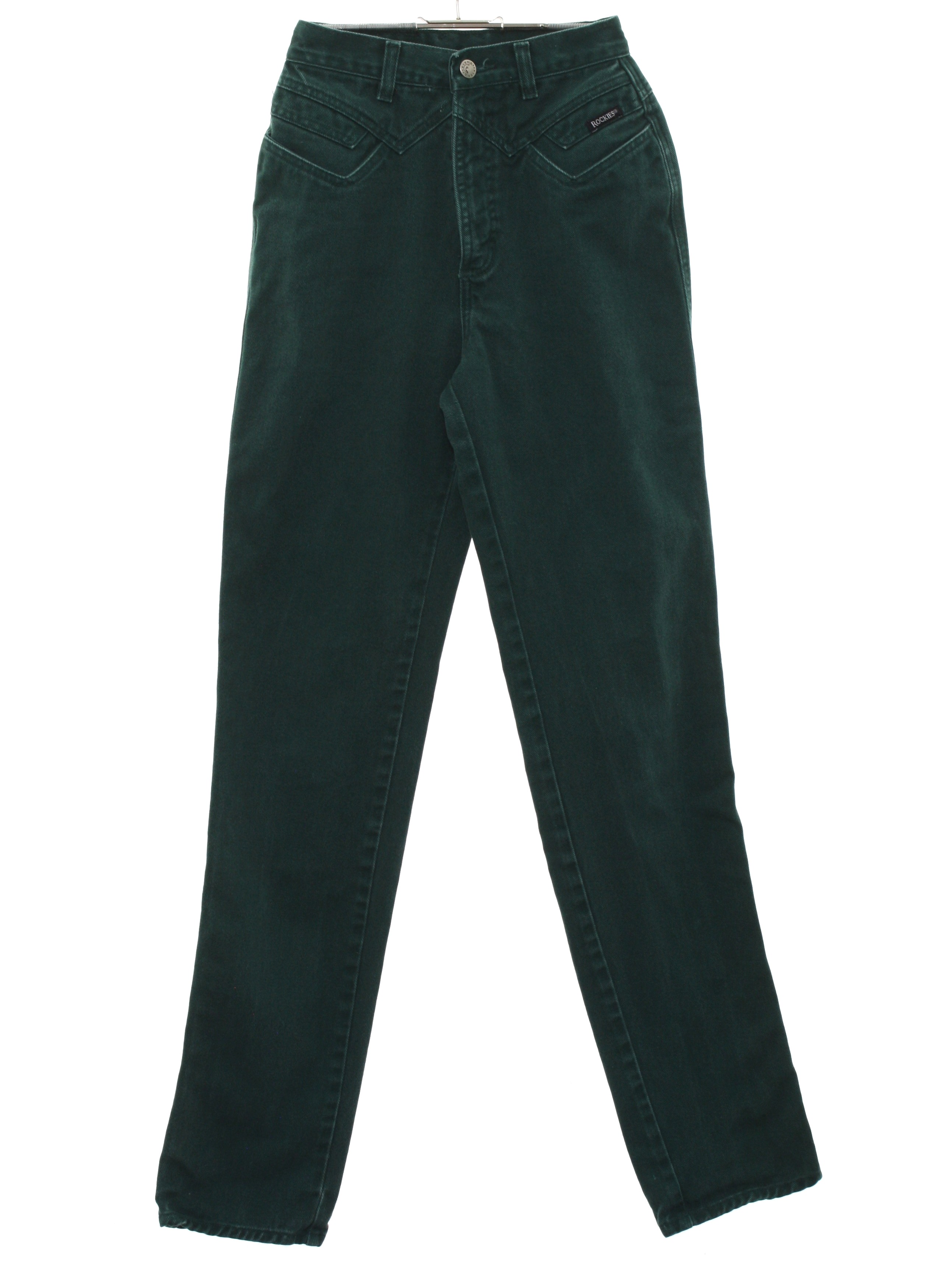 80's Vintage Pants: Late 80s -Rocky Mountain- Womens dark green cotton ...