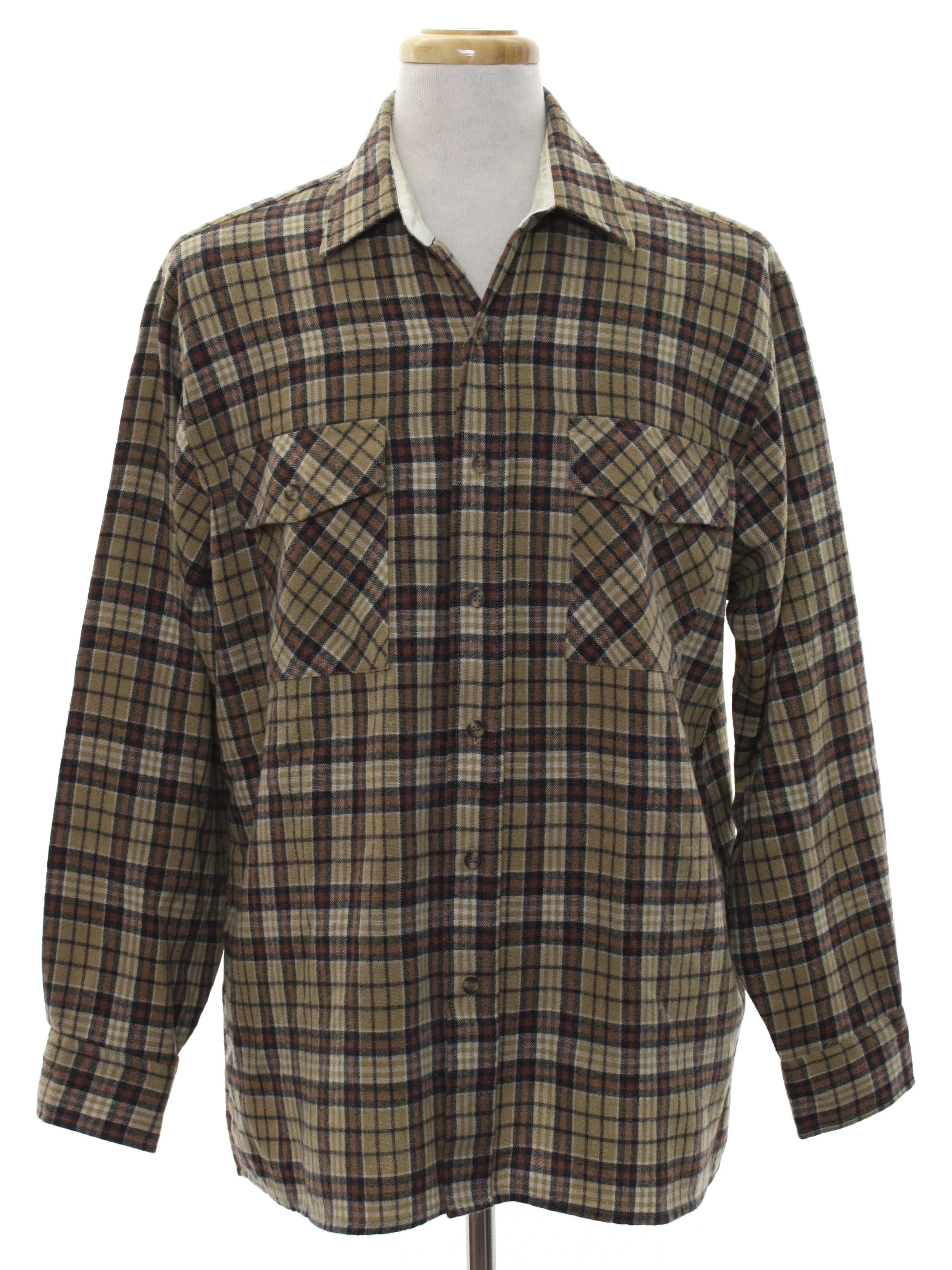Retro 80s Shirt (Claybrooke) : 80s -Claybrooke- Mens tan background ...