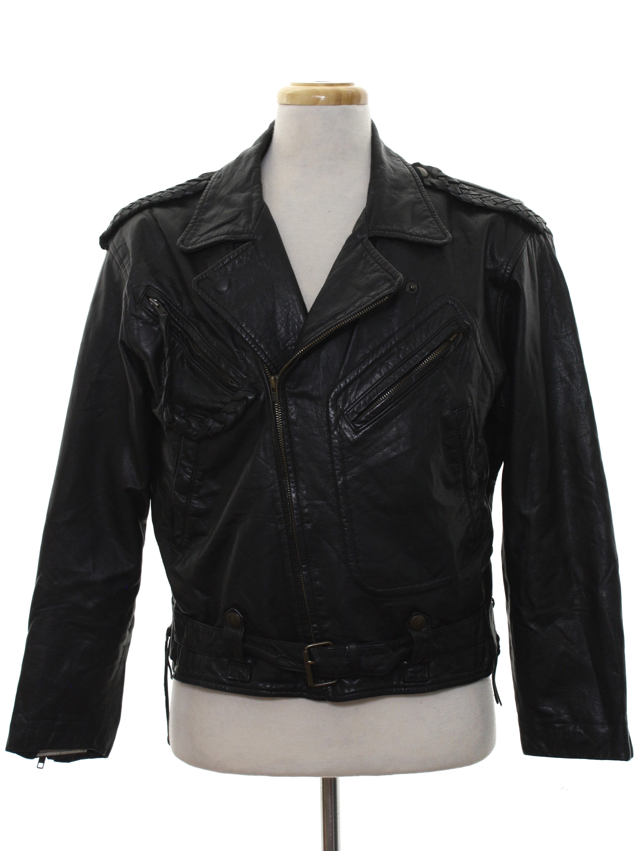 1980's Leather Jacket (Armani Jeans): Late 80s or Early 90s -Armani ...