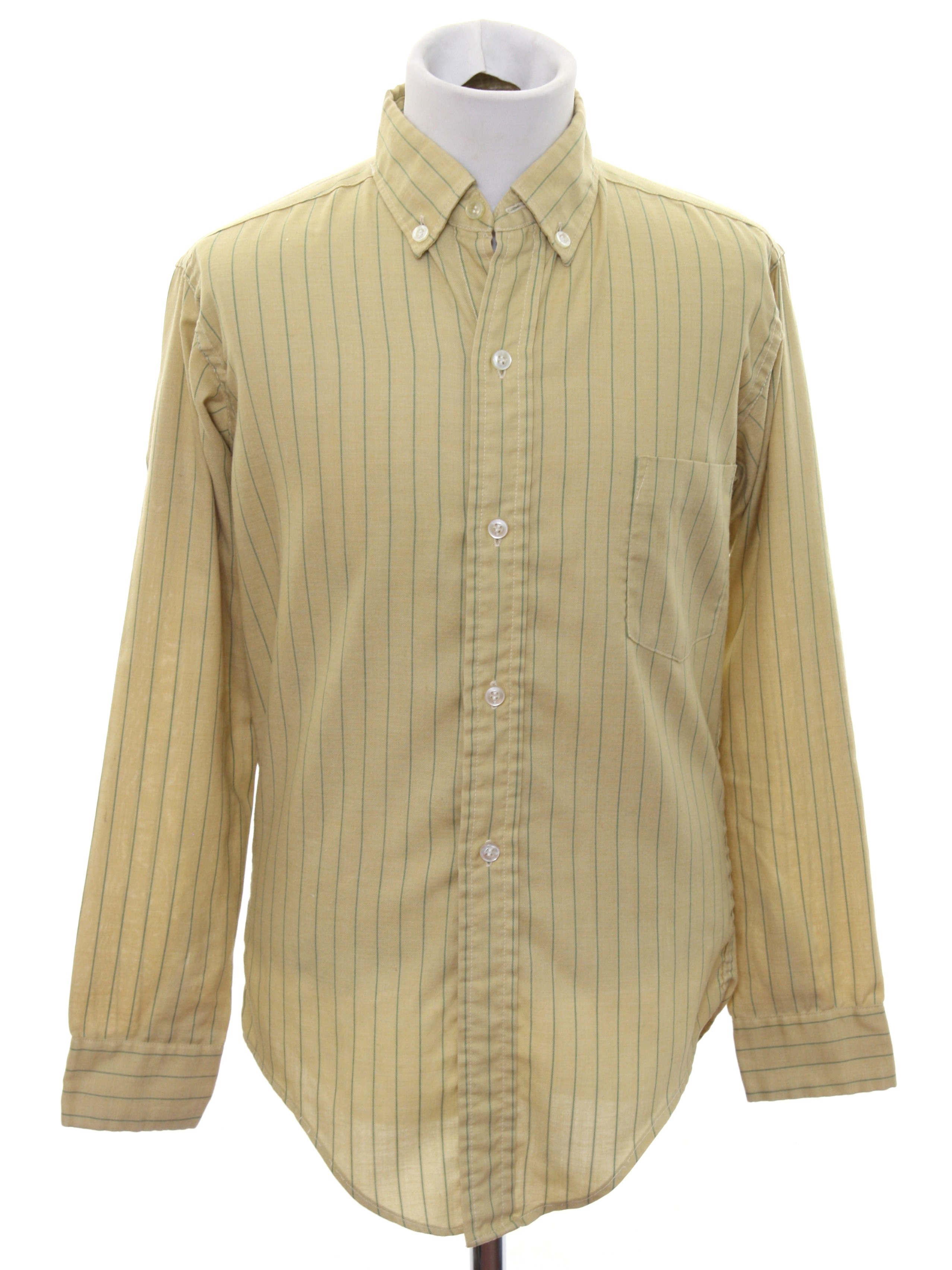 1960's Retro Shirt: 60s -Dutchman- Boys muted gold background Dacron ...