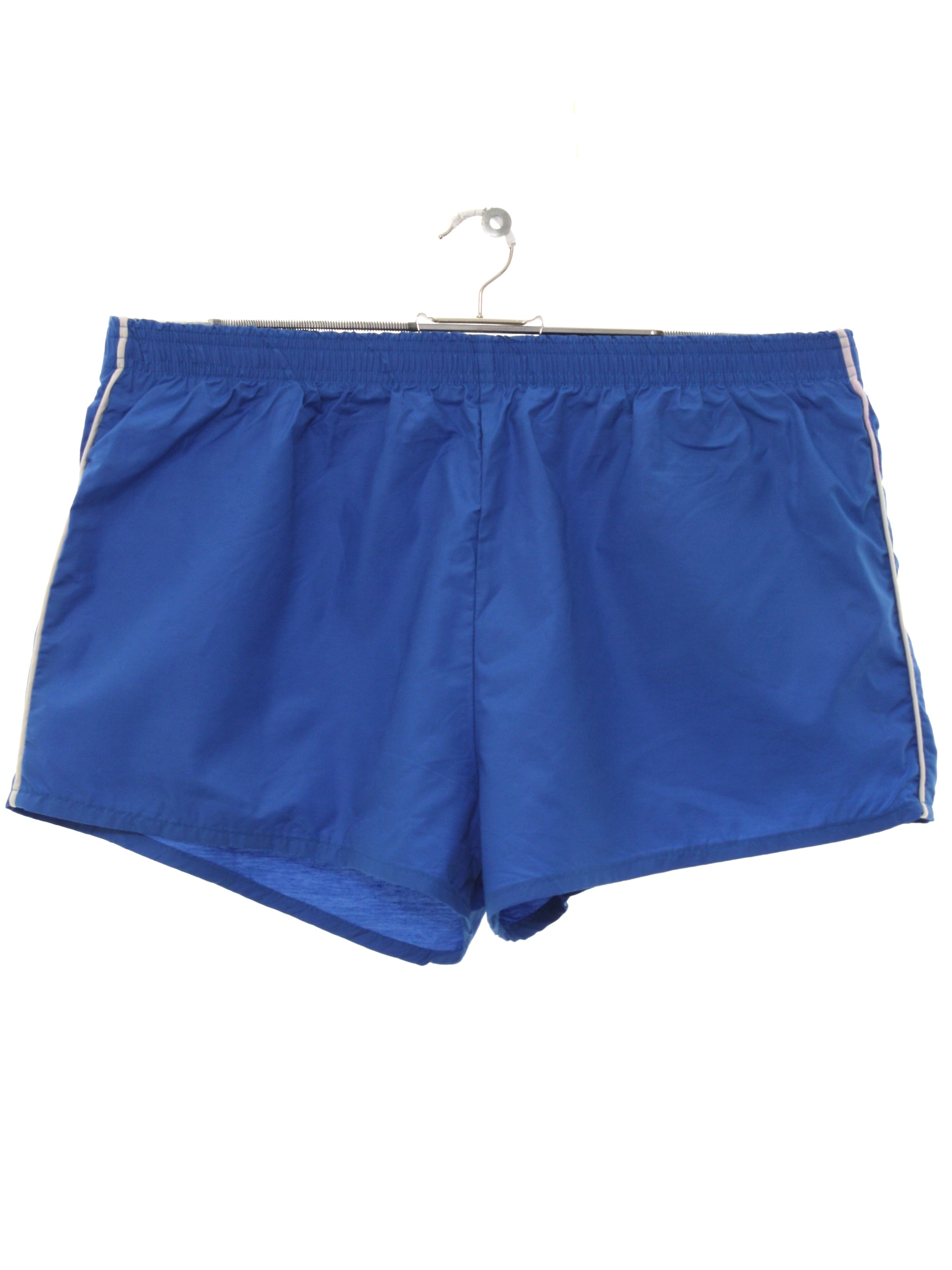 Retro 1980's Shorts (Care Label) : 80s -Care Label- Mens blue nylon ...