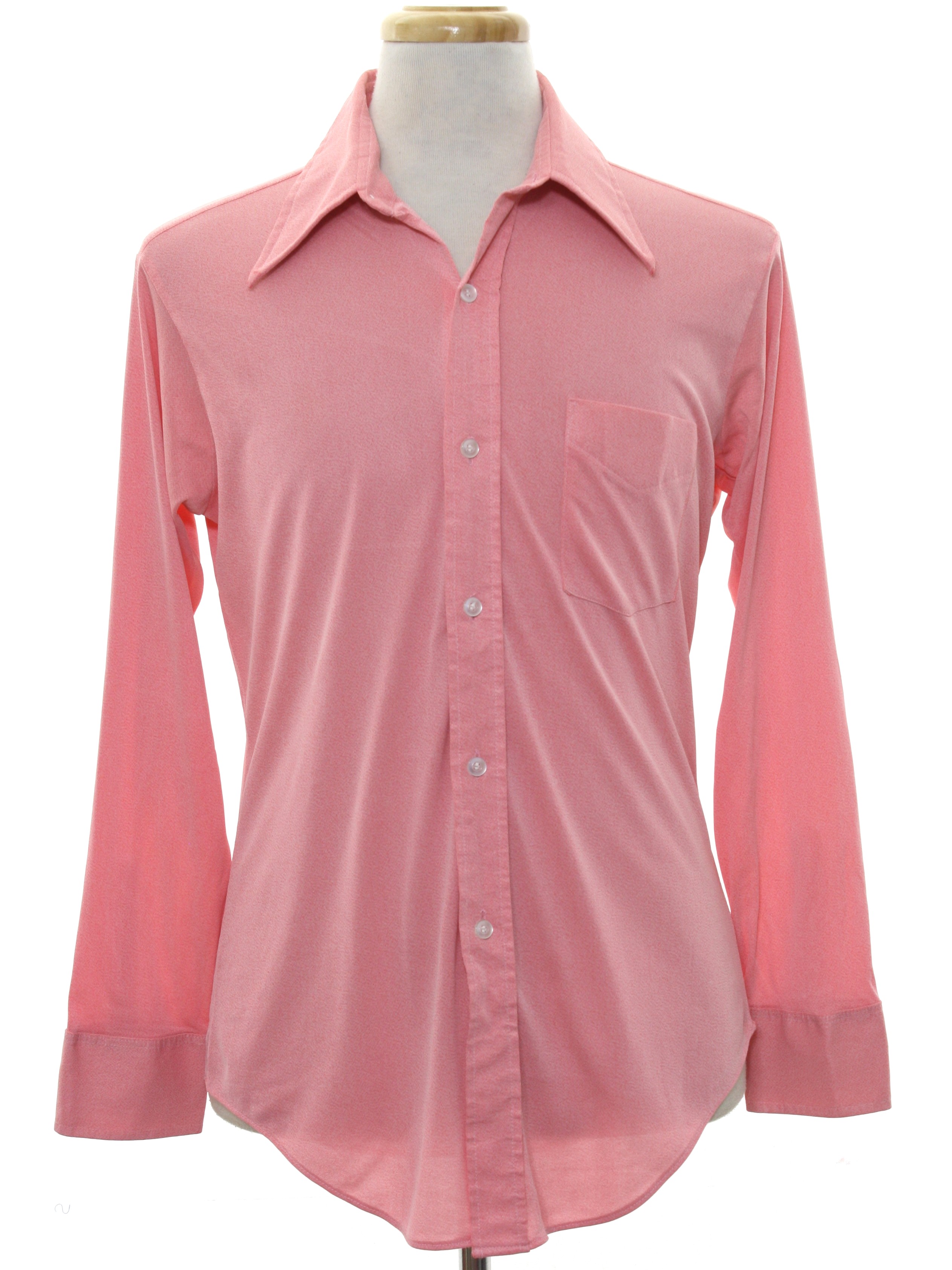 Seventies Vintage Disco Shirt: 70s -Mens Wear- Mens pink background ...
