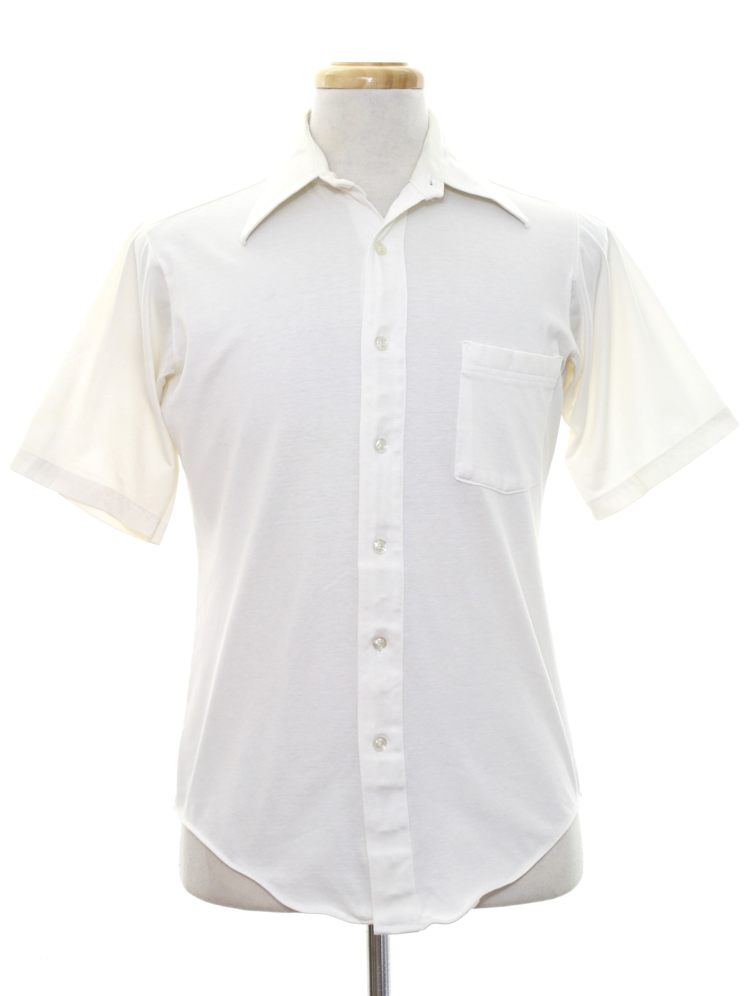 Retro Seventies T Shirt: 70s -JC Penney- Mens white cotton short sleeve ...