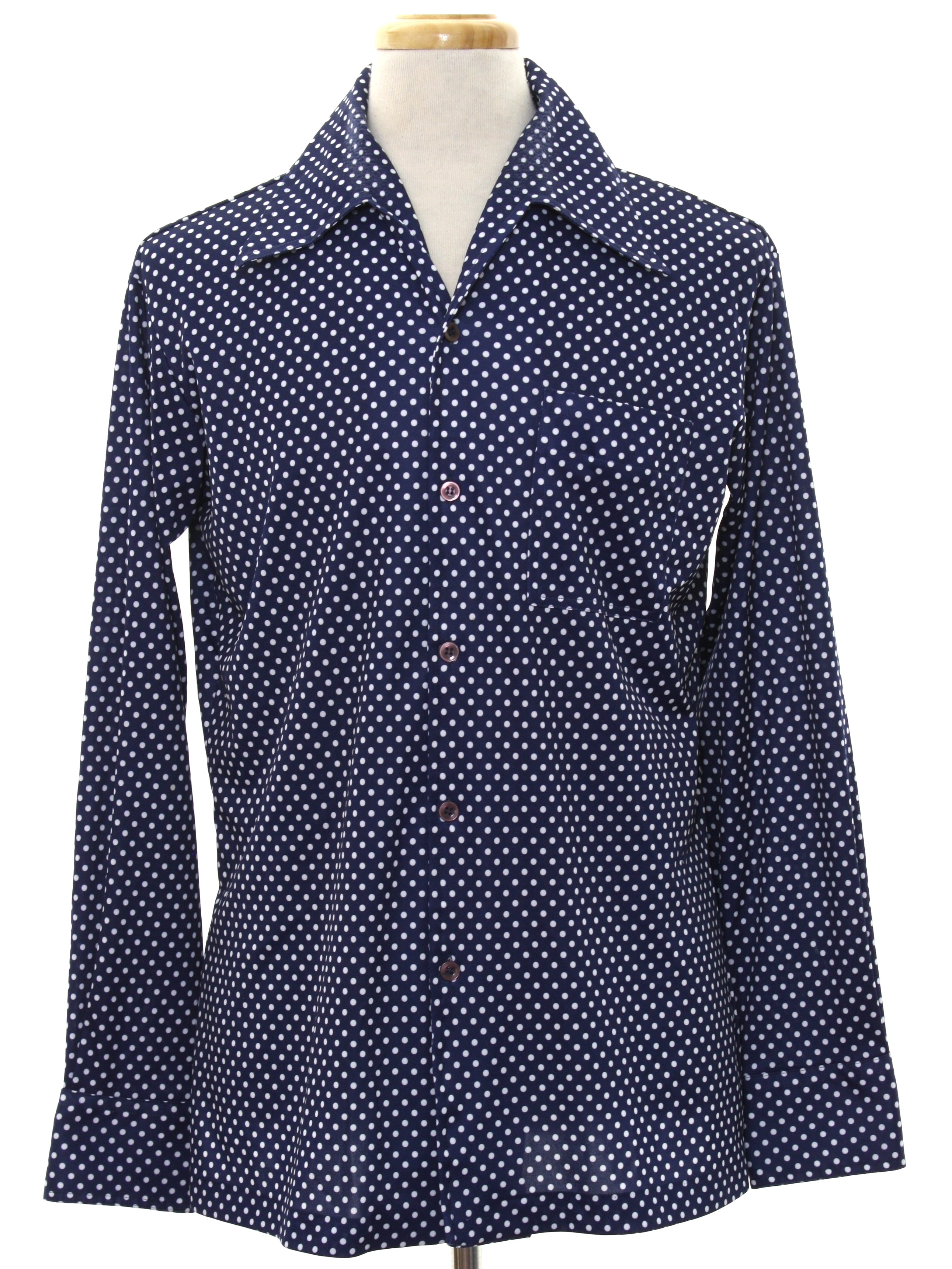 mens 70's big collar shirts