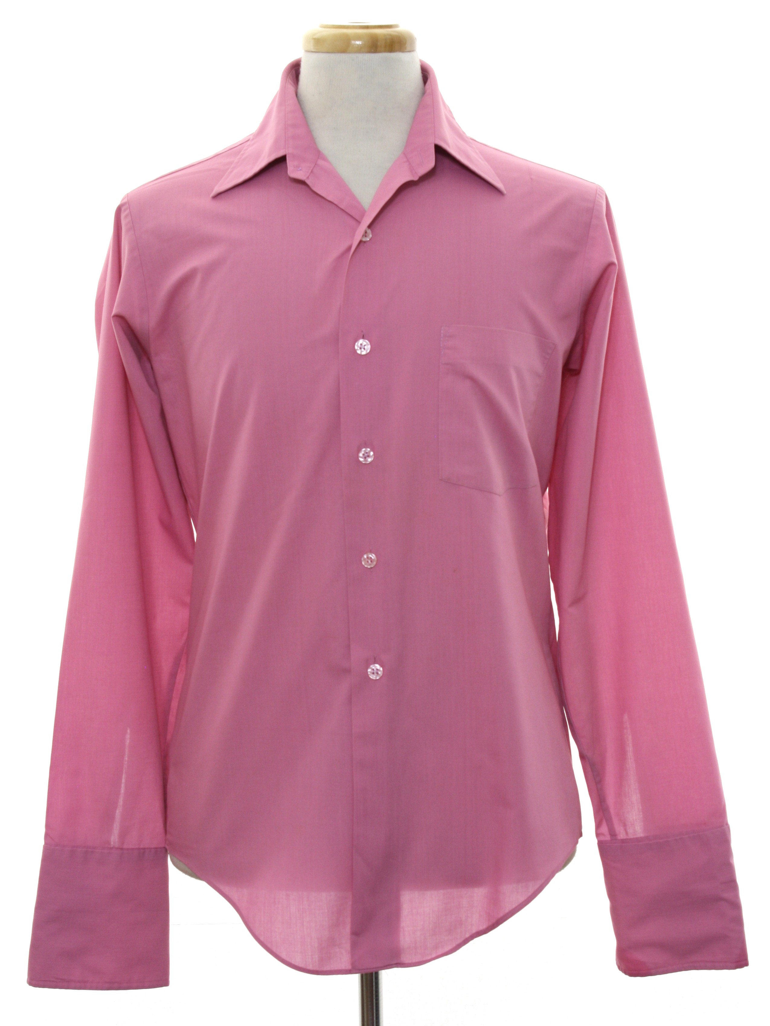BVD Neva Press Sixties Vintage Shirt: 60s -BVD Neva Press- Mens pink ...