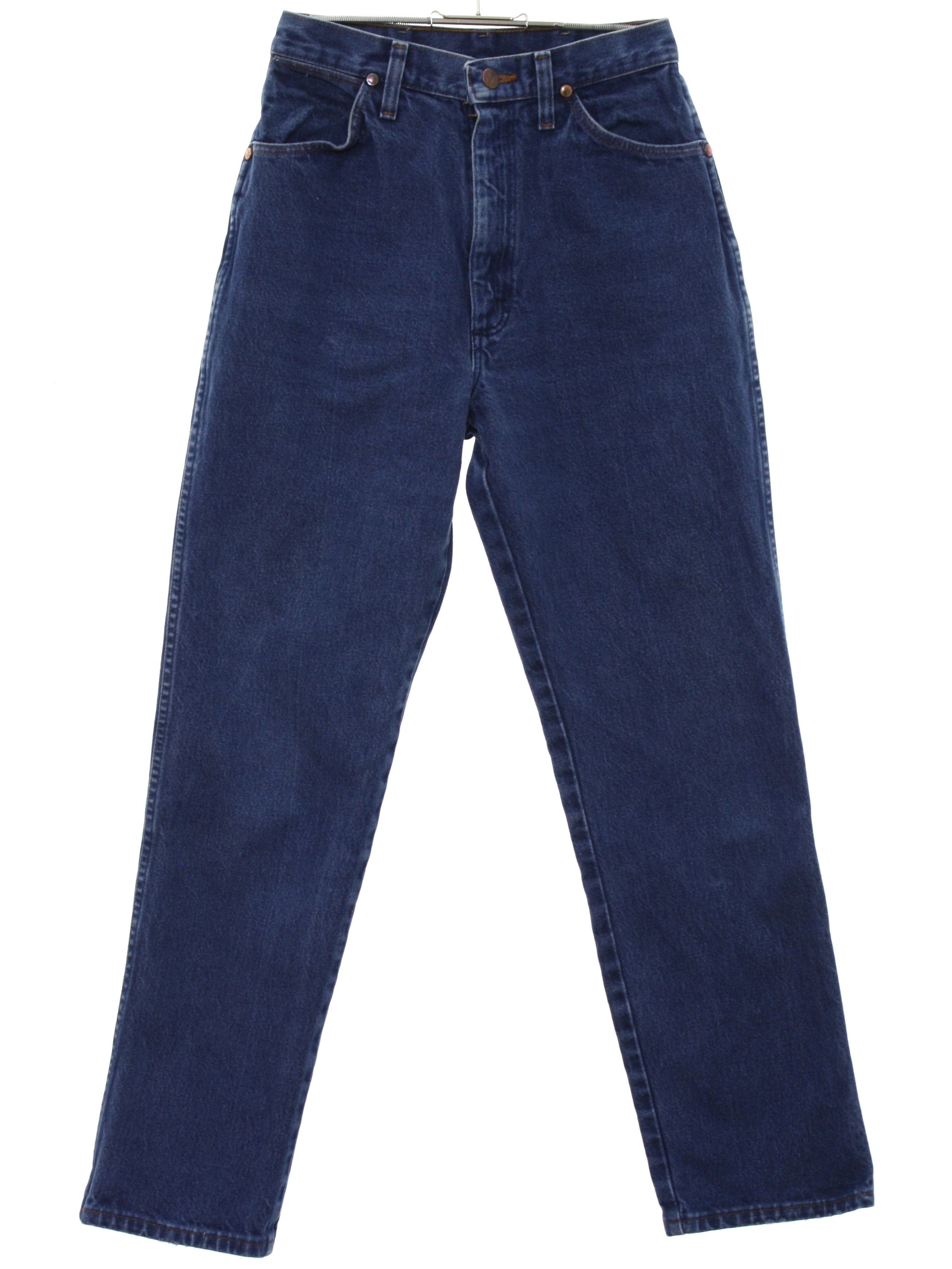 Retro Nineties Pants: 90s -Wrangler- Womens dark blue cotton denim ...