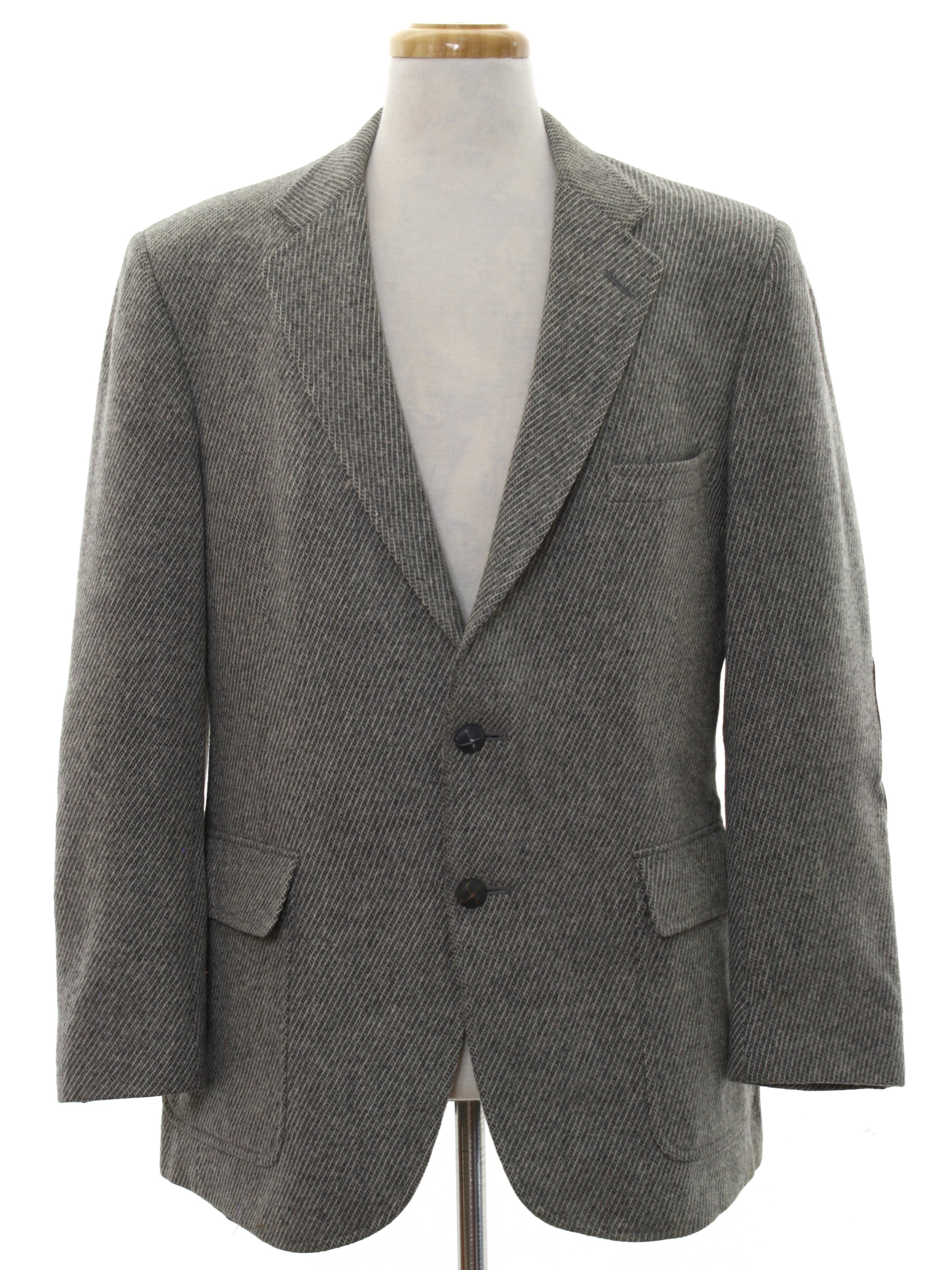 1980s Austin Reed Jacket: 80s -Austin Reed- Mens grey and white ...