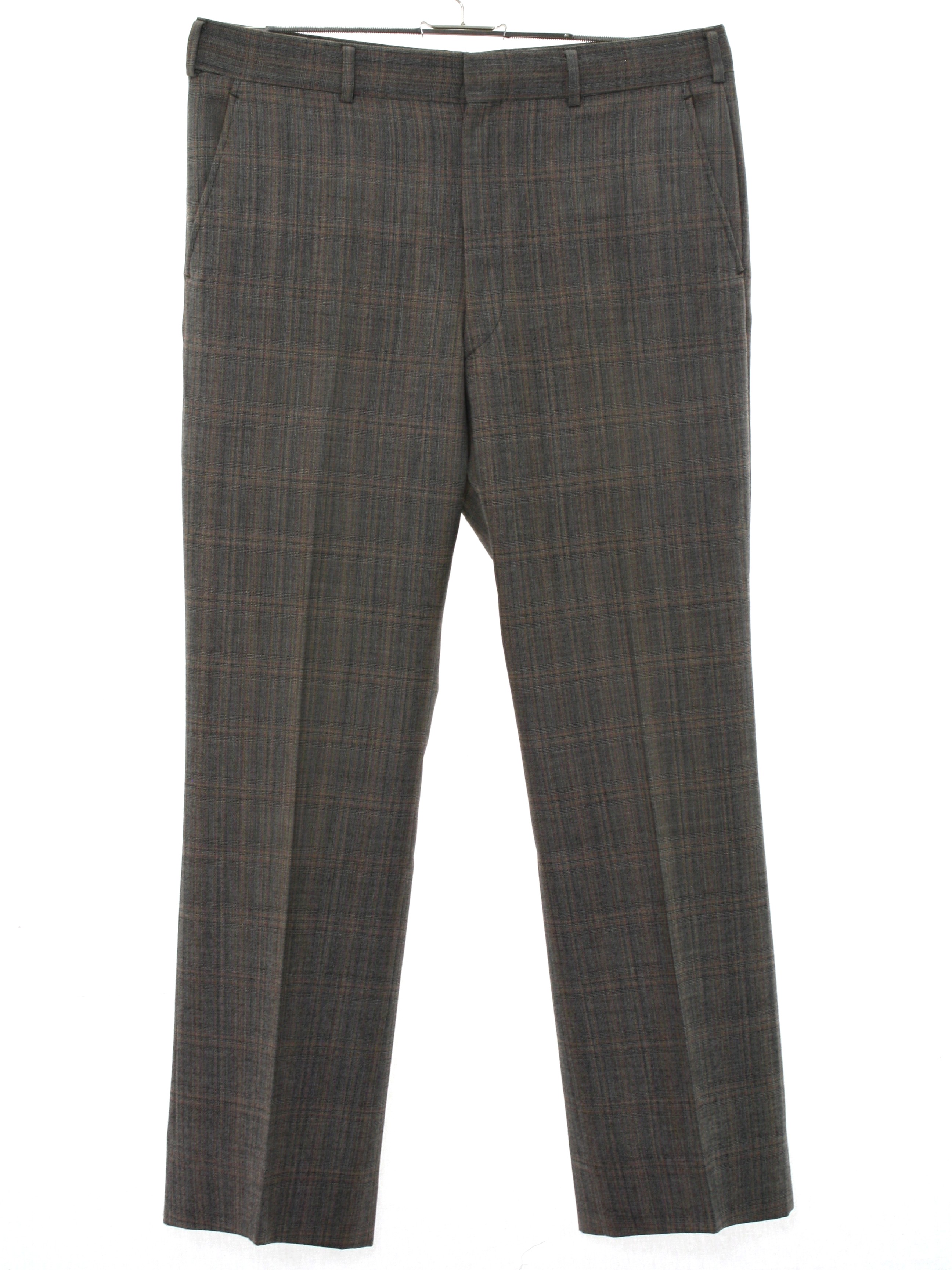 Vintage 1970s Flared Pants / Flares: 70s -No Label- Mens gray ...