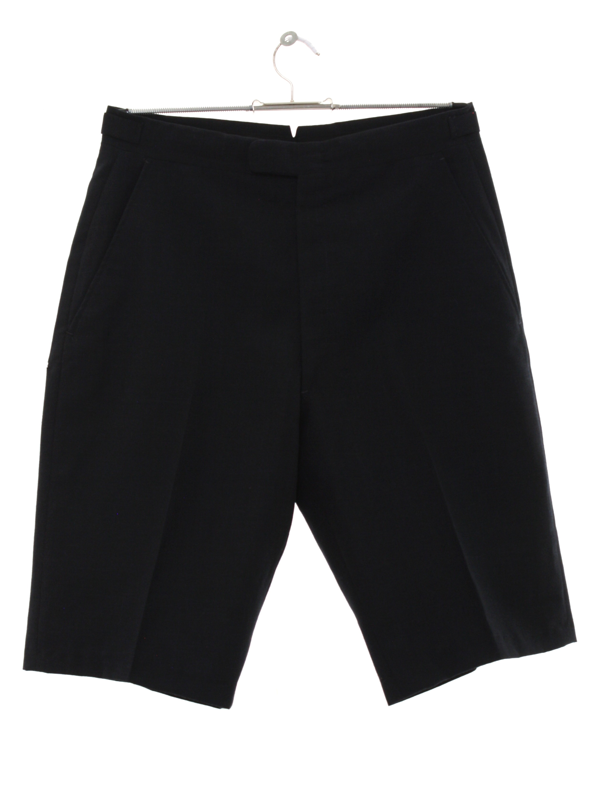 Vintage 1960's Shorts: 60s -No Label- Mens heather black background ...