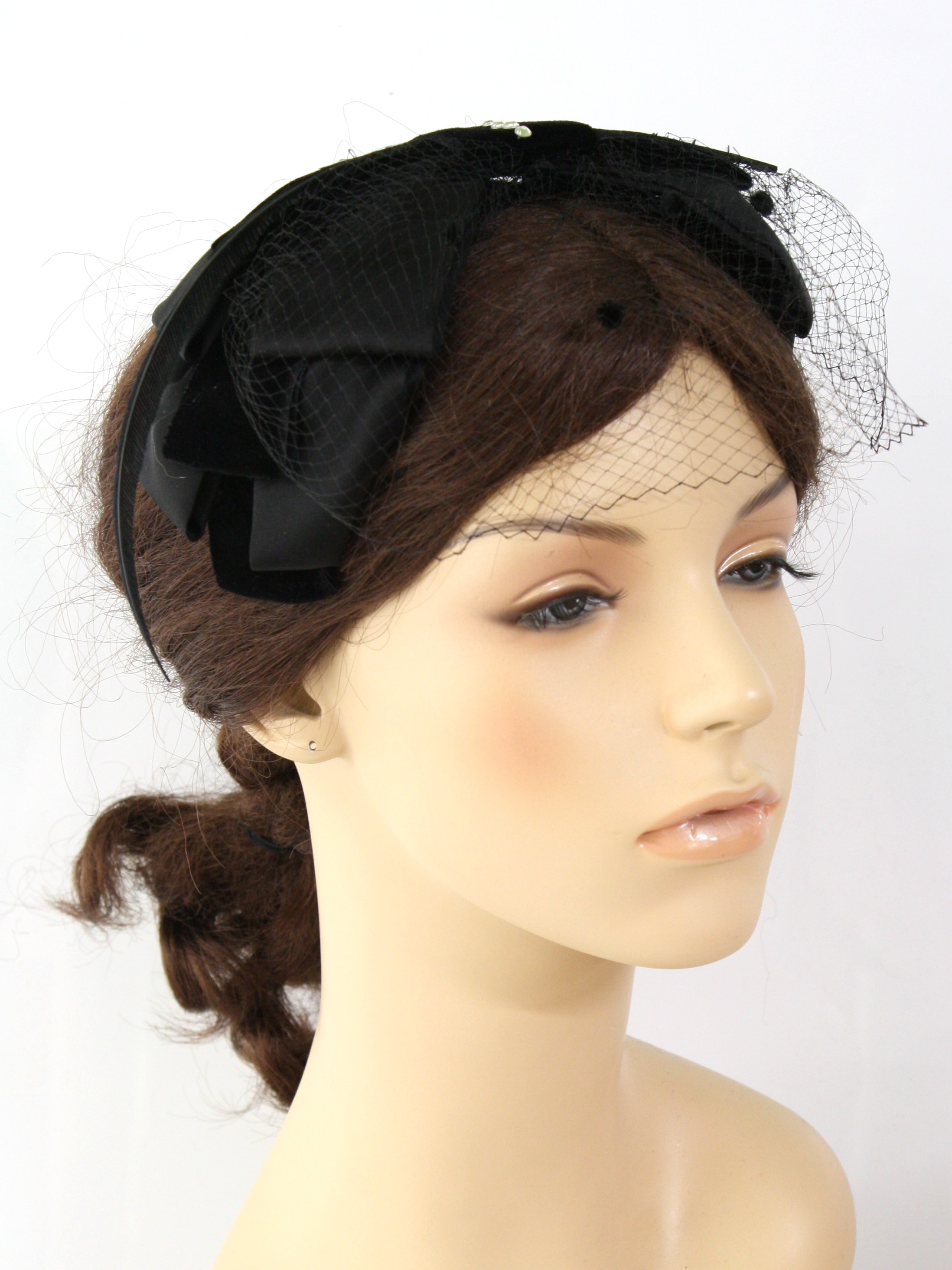 Retro 50s Hat Missing Label 50s Missing Label Womens Black