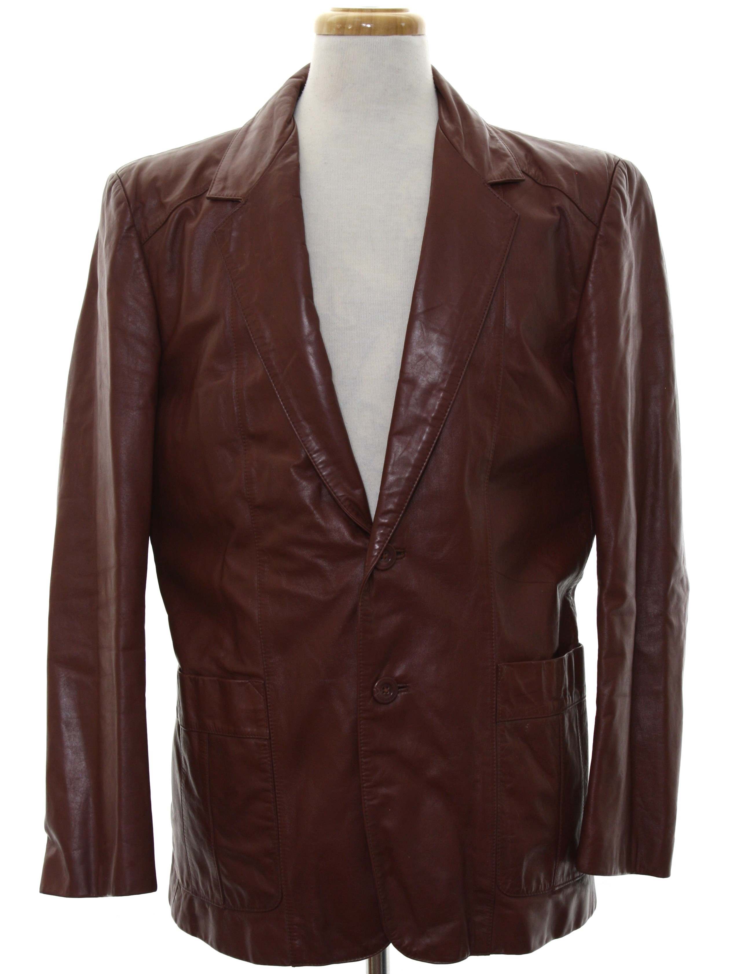 1980s Vintage Leather Jacket: 80s -Wilsons Suede and Leather- Mens ...