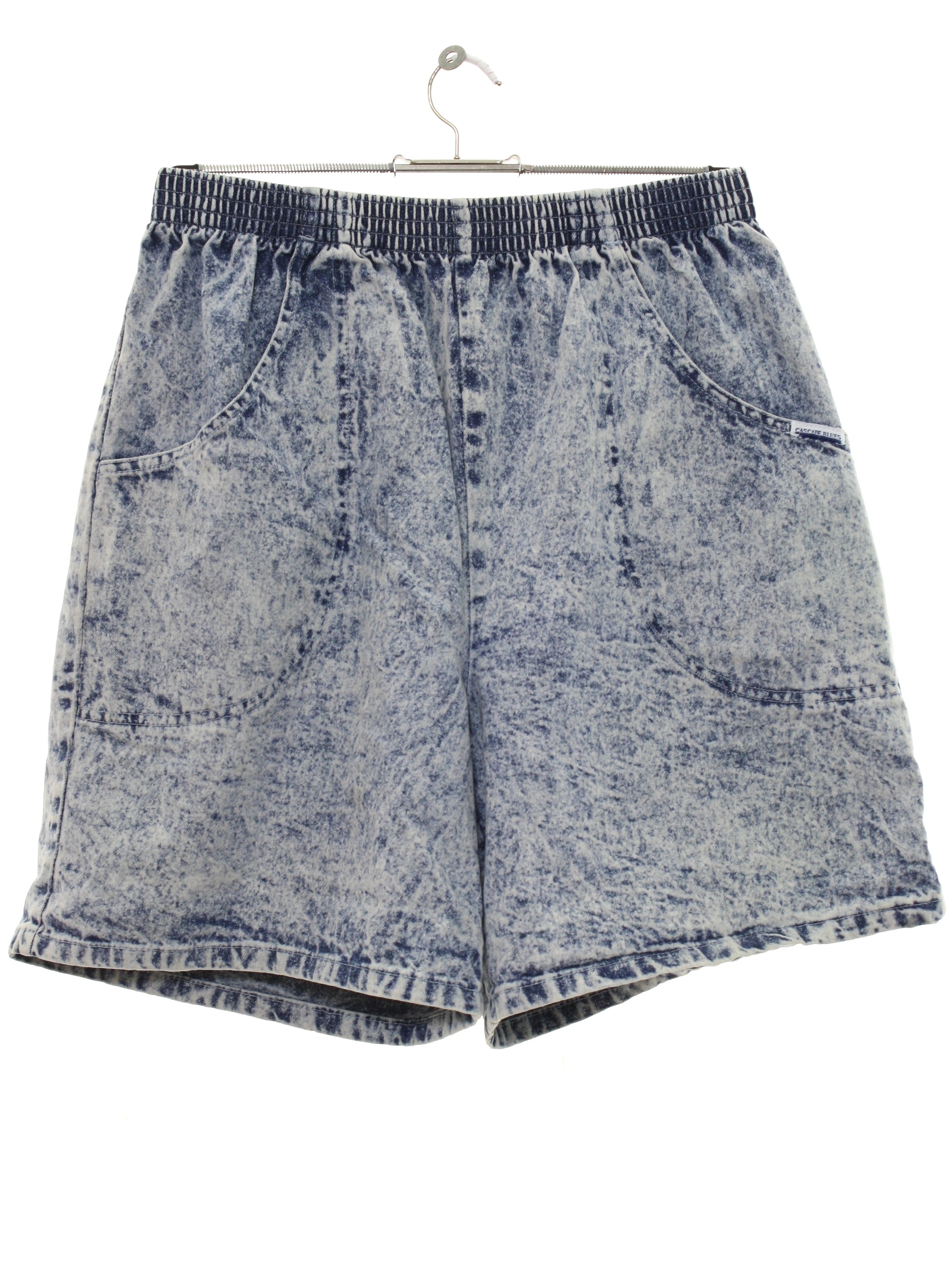 womens jean shorts with elastic waistband