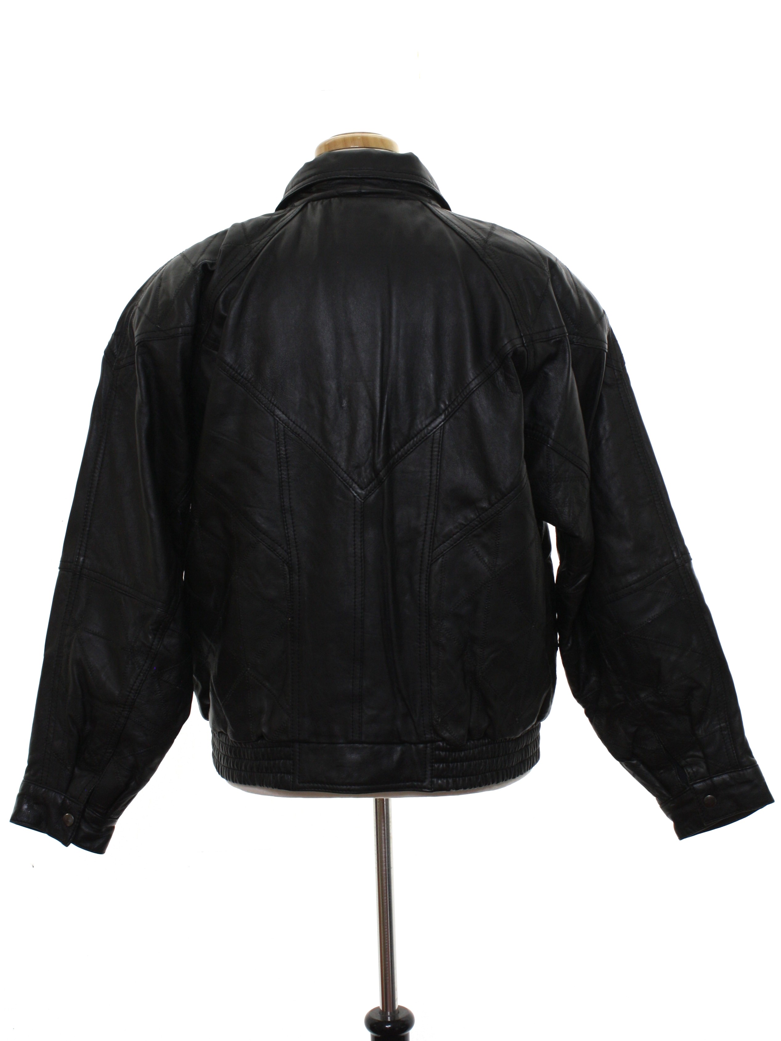 80's vintage Leather Jacket 古着 短丈