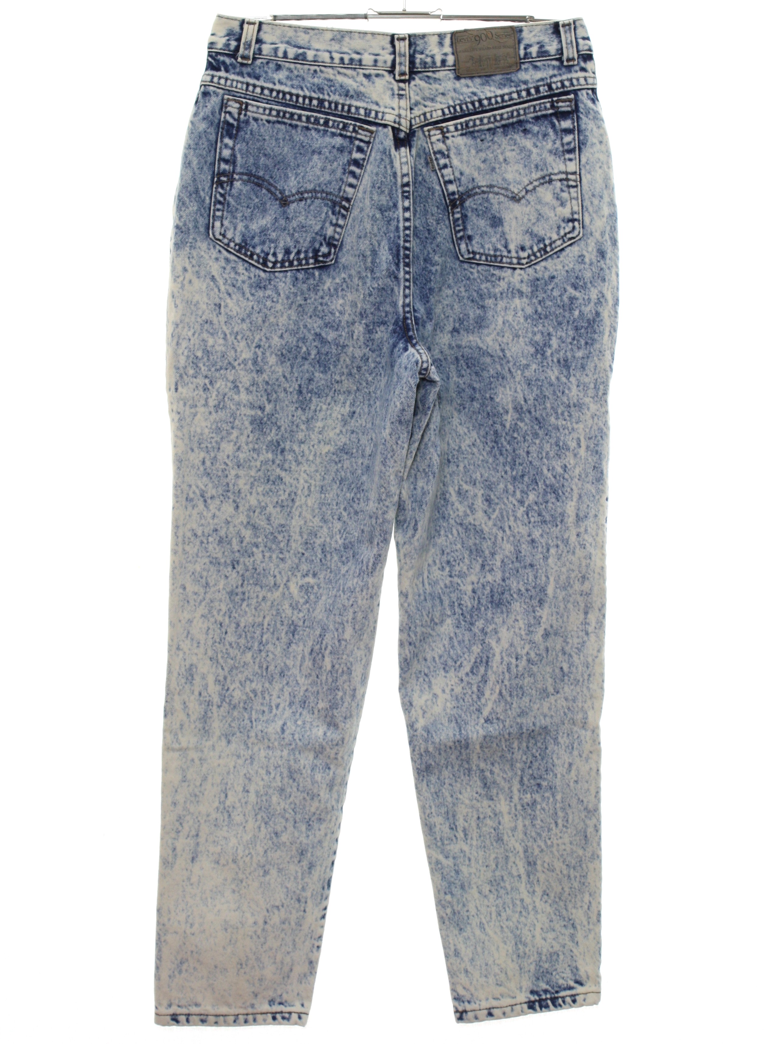 1980's Retro Pants: 80s Levis 900 Series- Mens acid washed dark blue ...