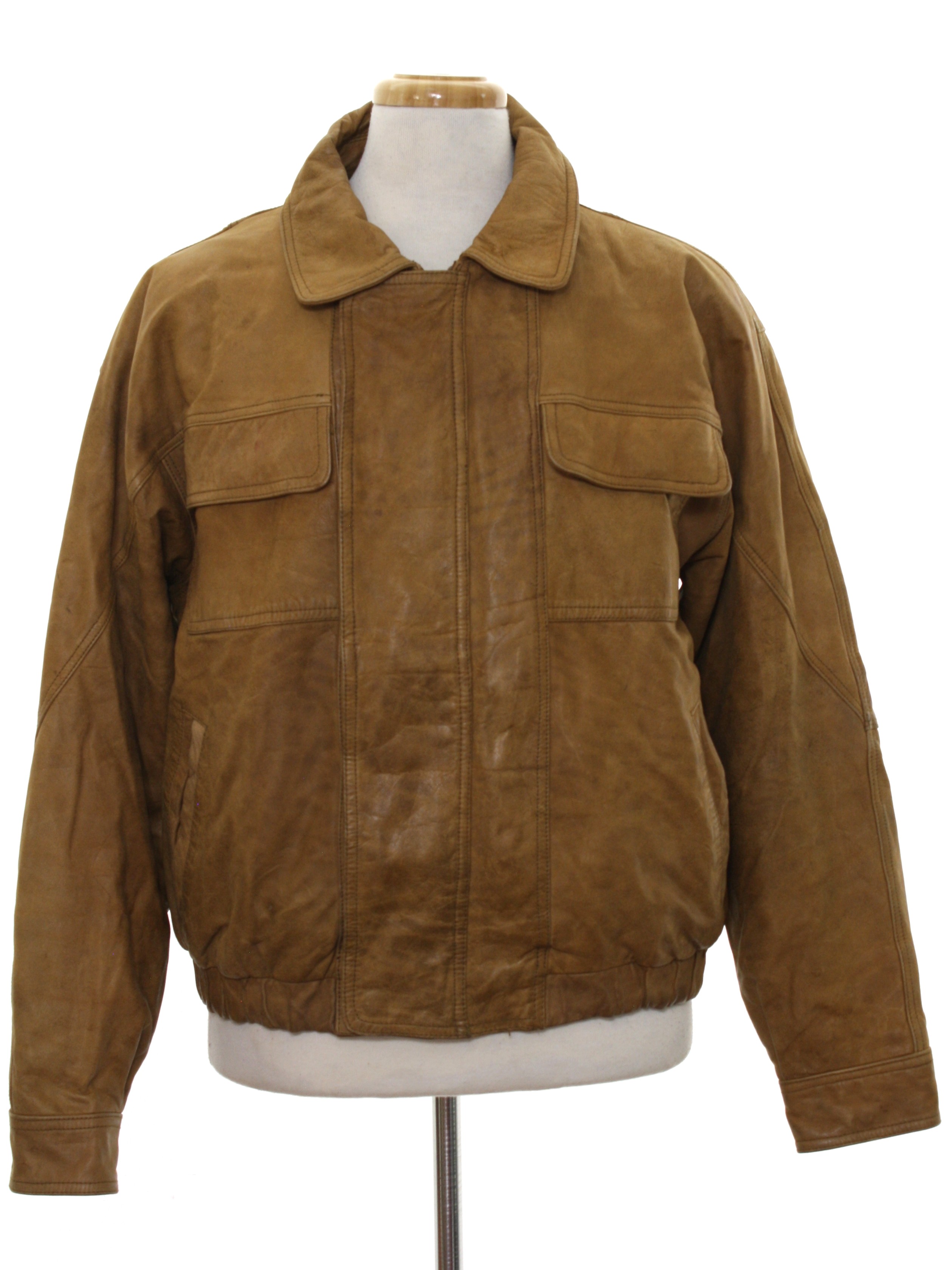 Retro Eighties Leather Jacket: Late 80s or Early 90s -New