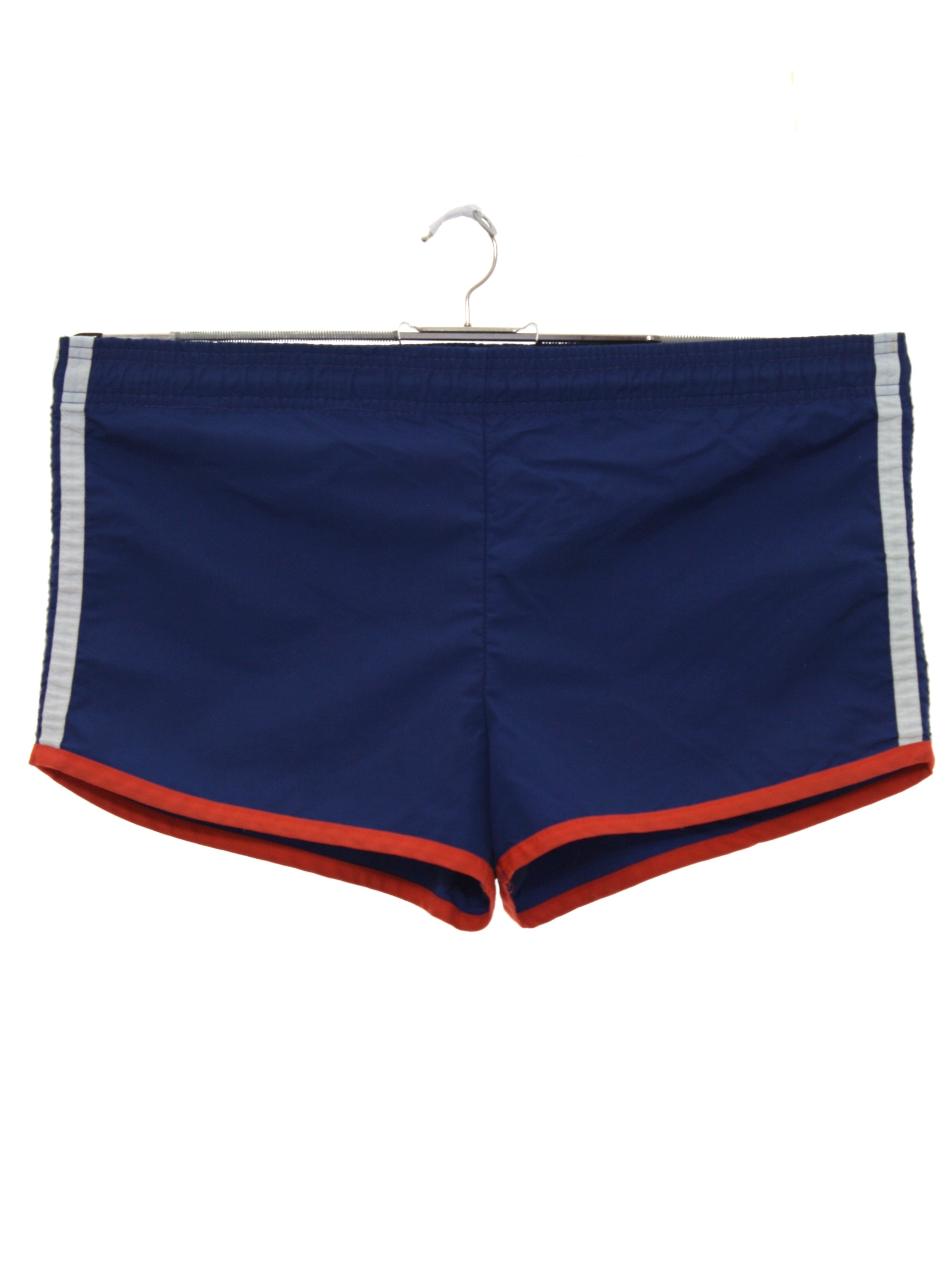 Retro 1980s Swimsuit/Swimwear: 80s -Catalina- Mens navy blue background ...