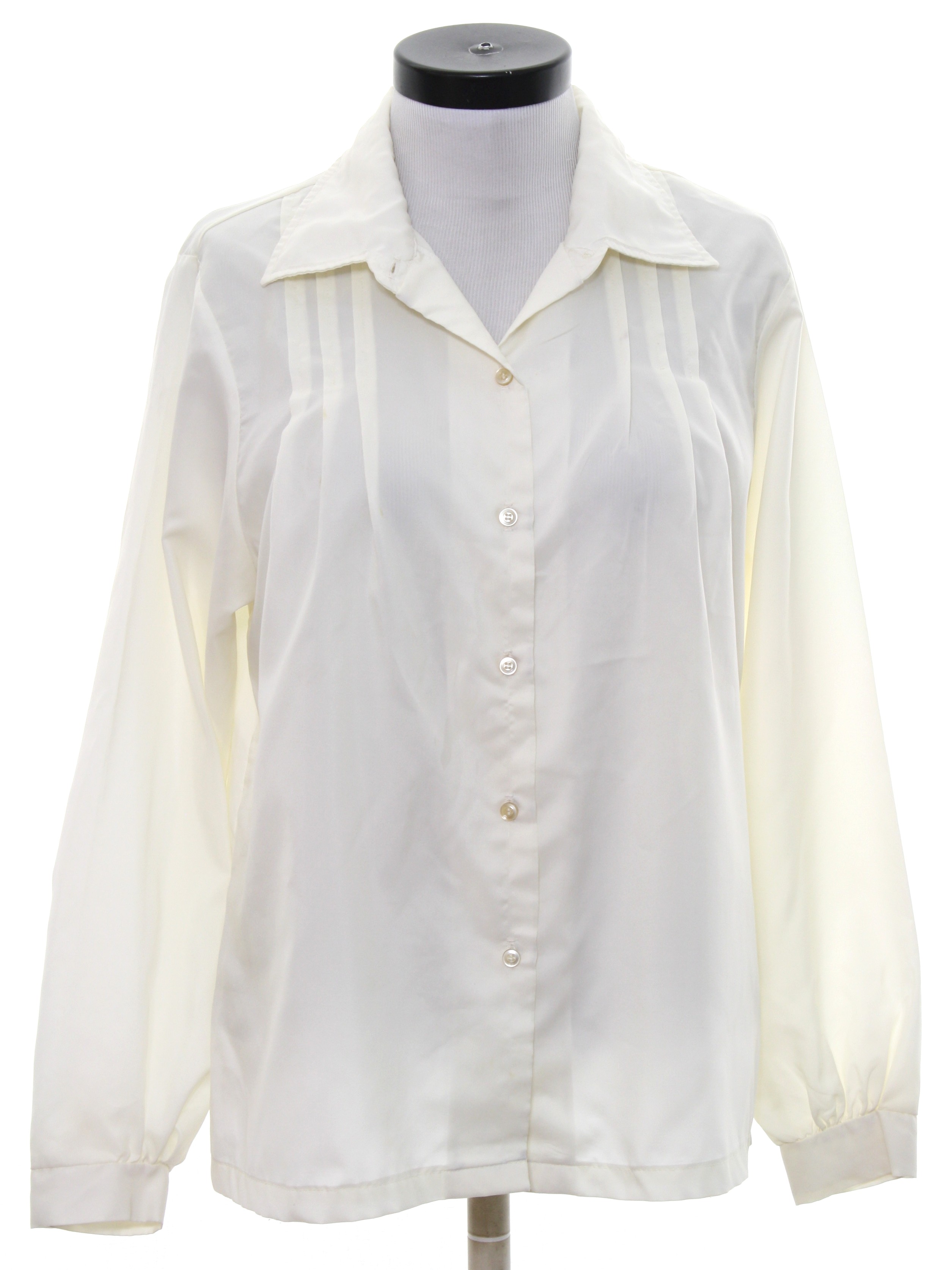 Retro 1980's Shirt (JC Penny) : 80s -JC Penny- Womens off white ...