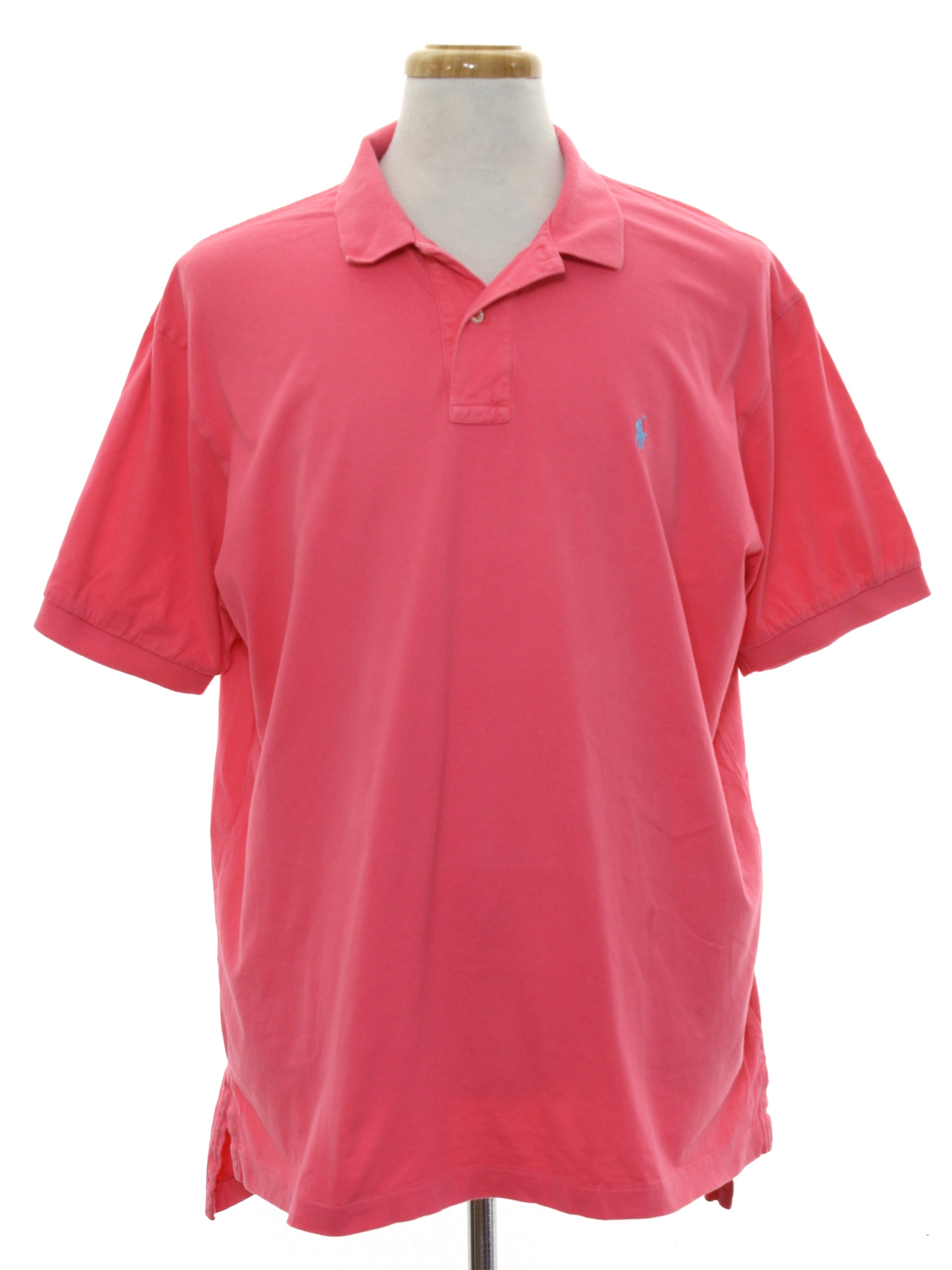 Shirt: (made in 90s) -Polo by Ralph Lauren- Mens watermelon pink