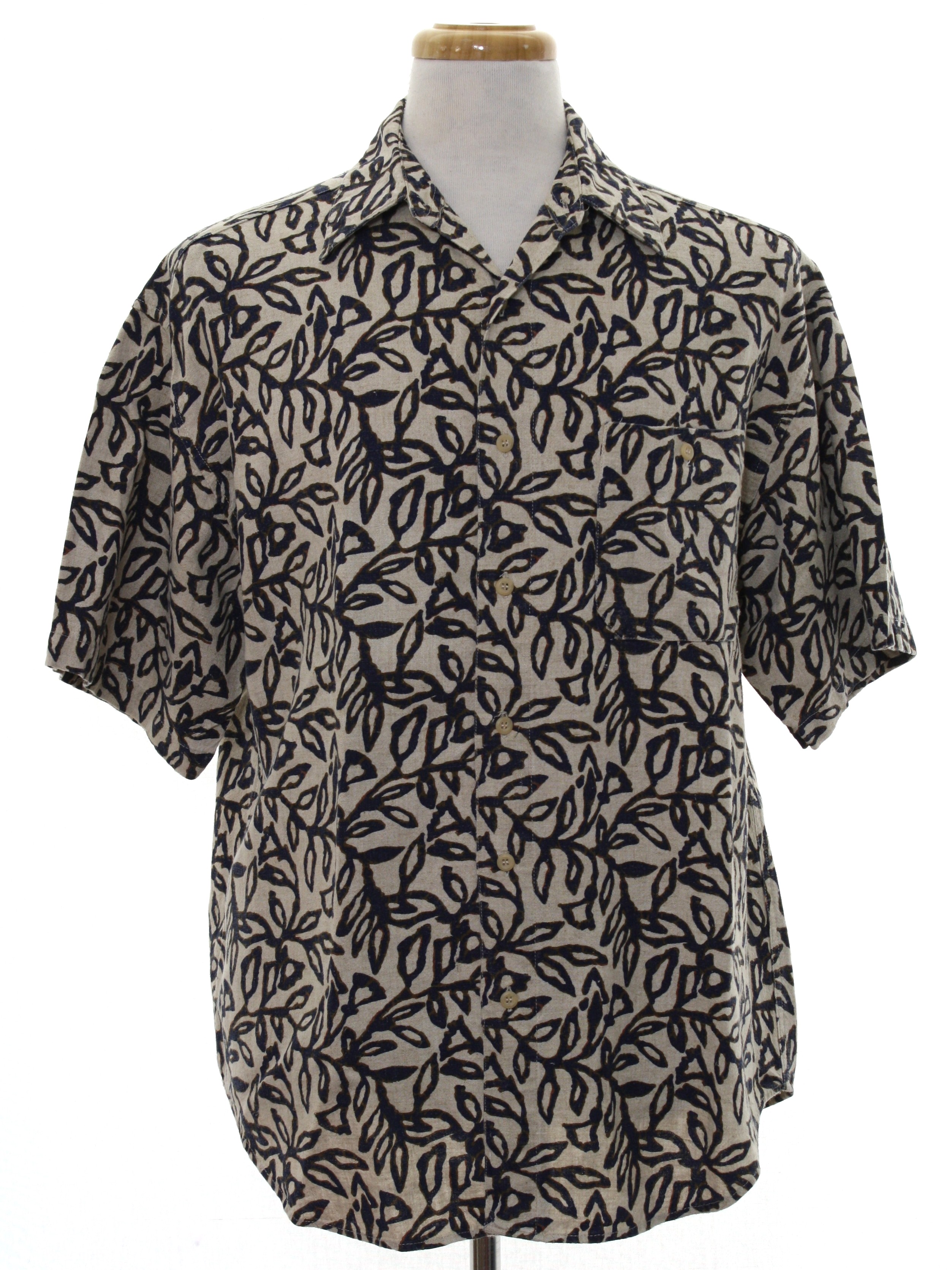 1990's Vintage Robert Stock Shirt: 90s -Robert Stock- Mens khaki ...