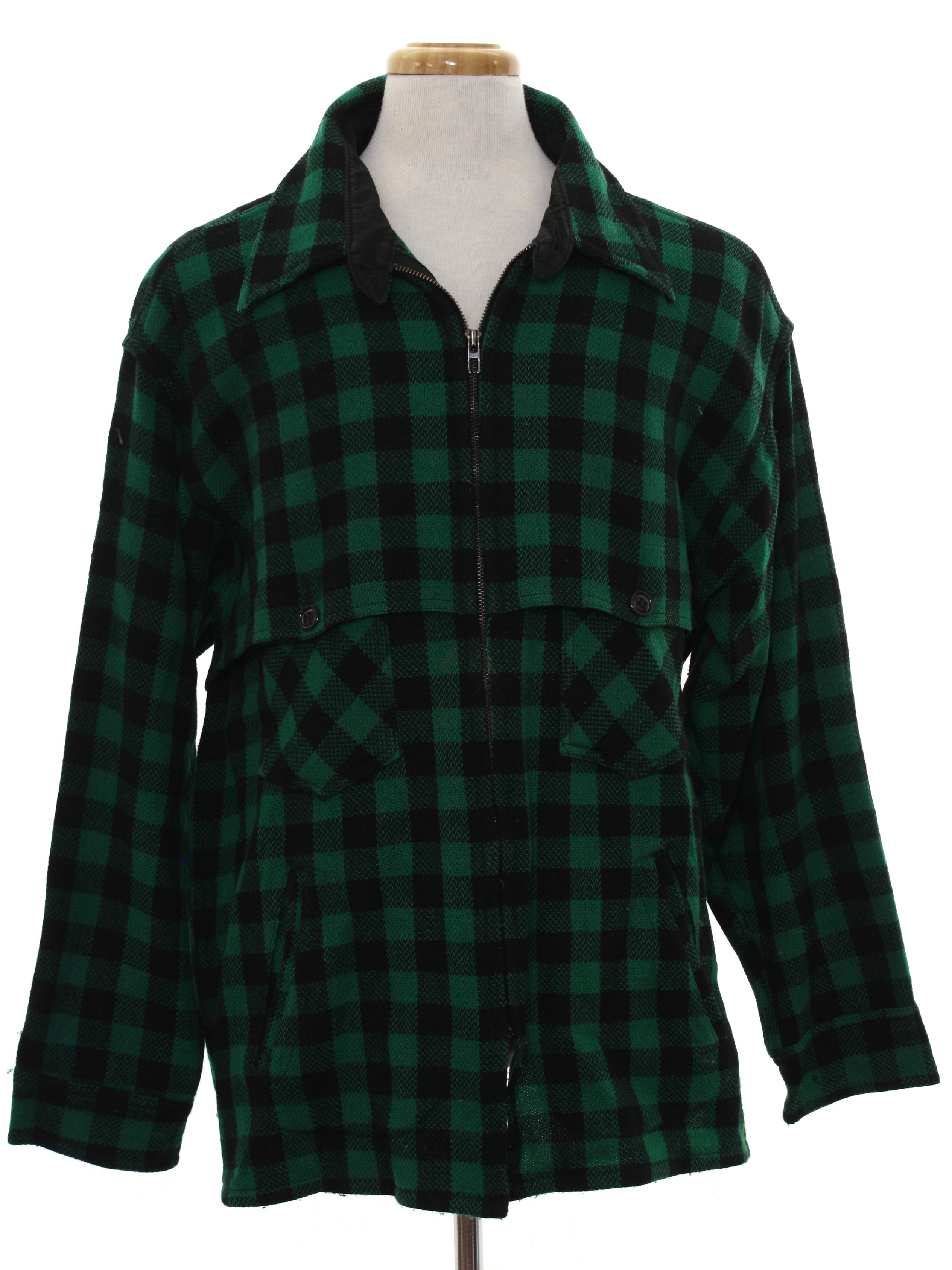Green plaid hotsell hunting jacket