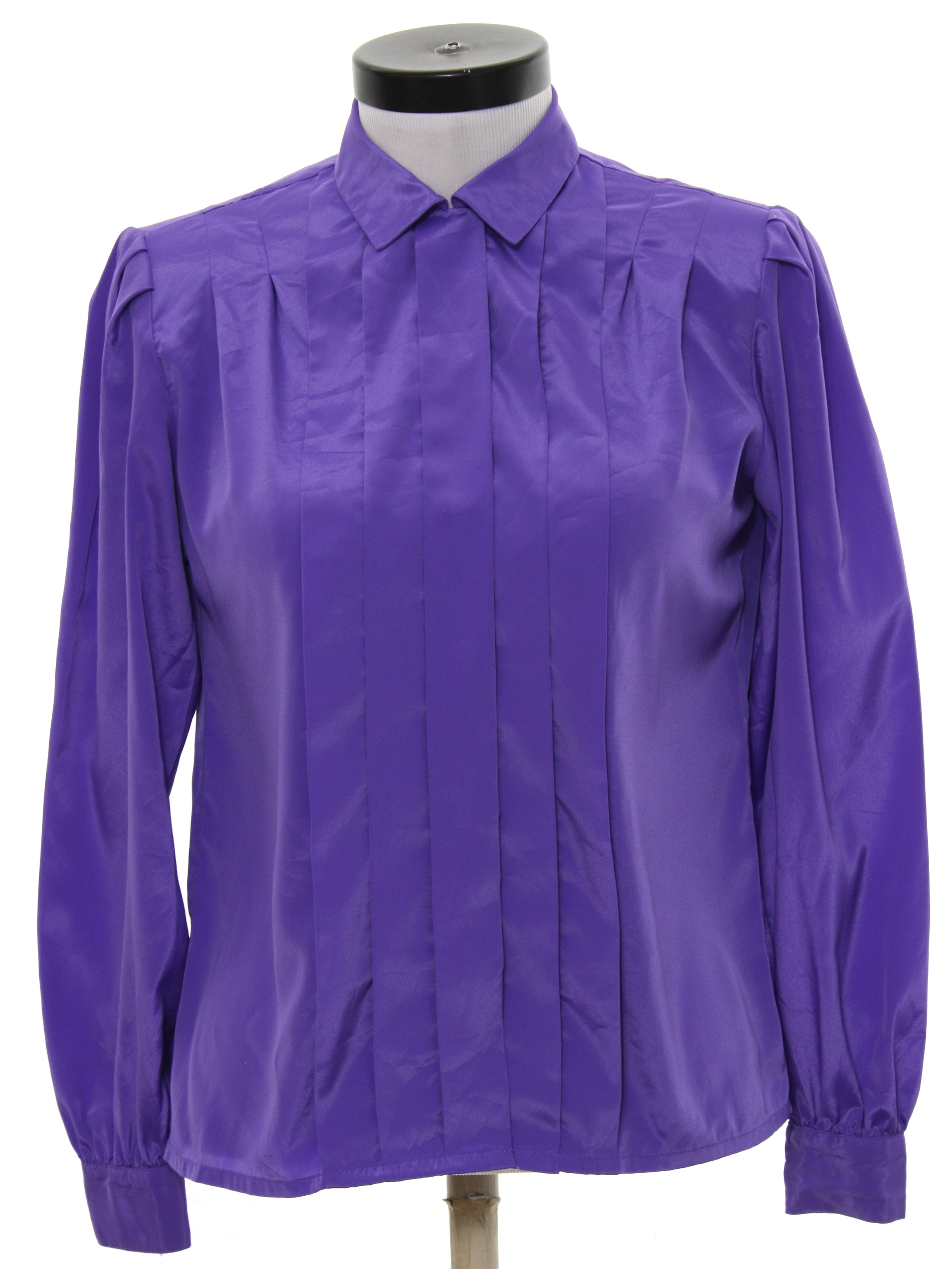 80s Shirt (Kristin): 80s -Kristin- Womens shiny purple background ...