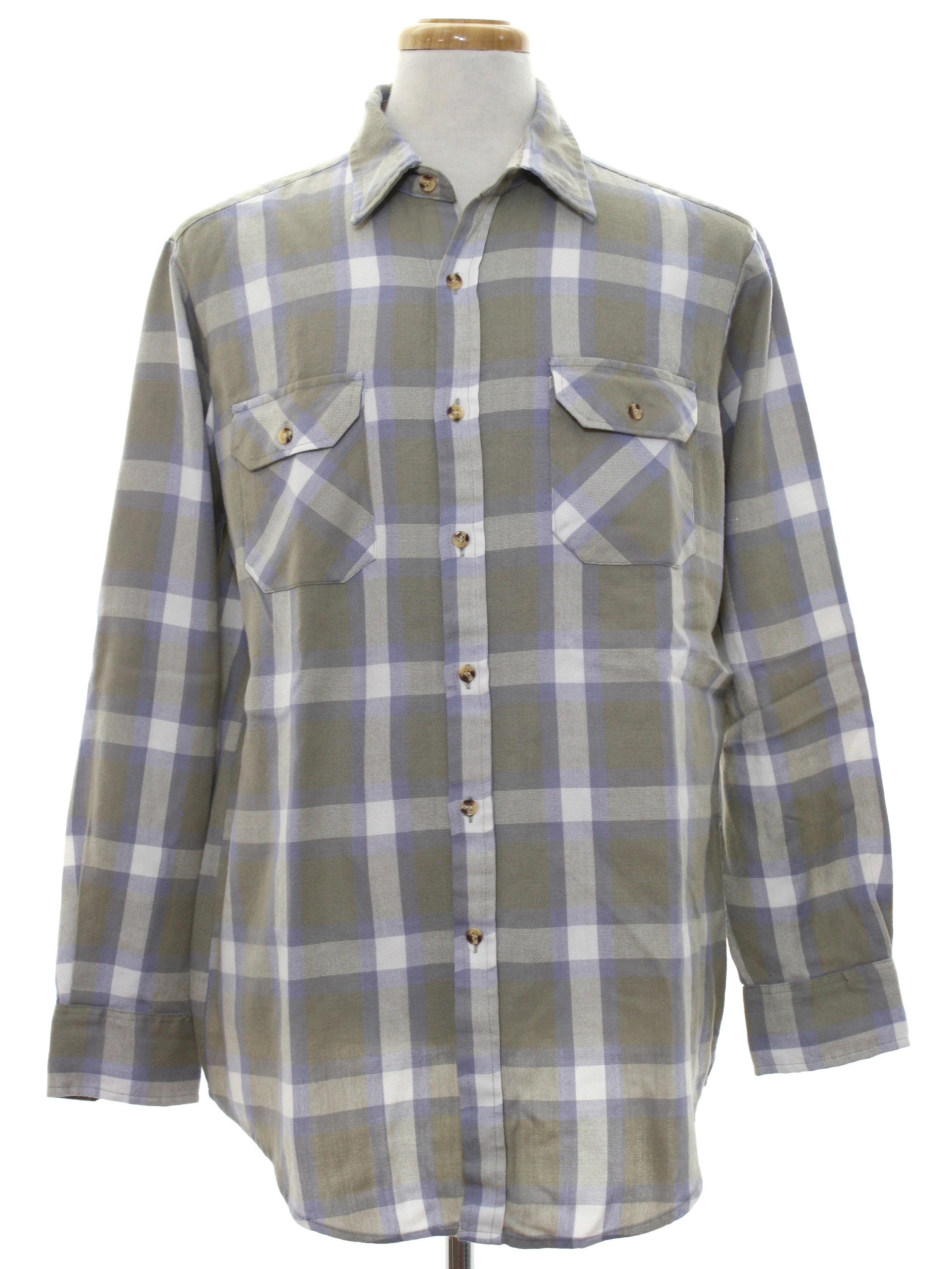 80s Vintage Outdoor Exchange Shirt: 80s -Outdoor Exchange- Mens grey ...