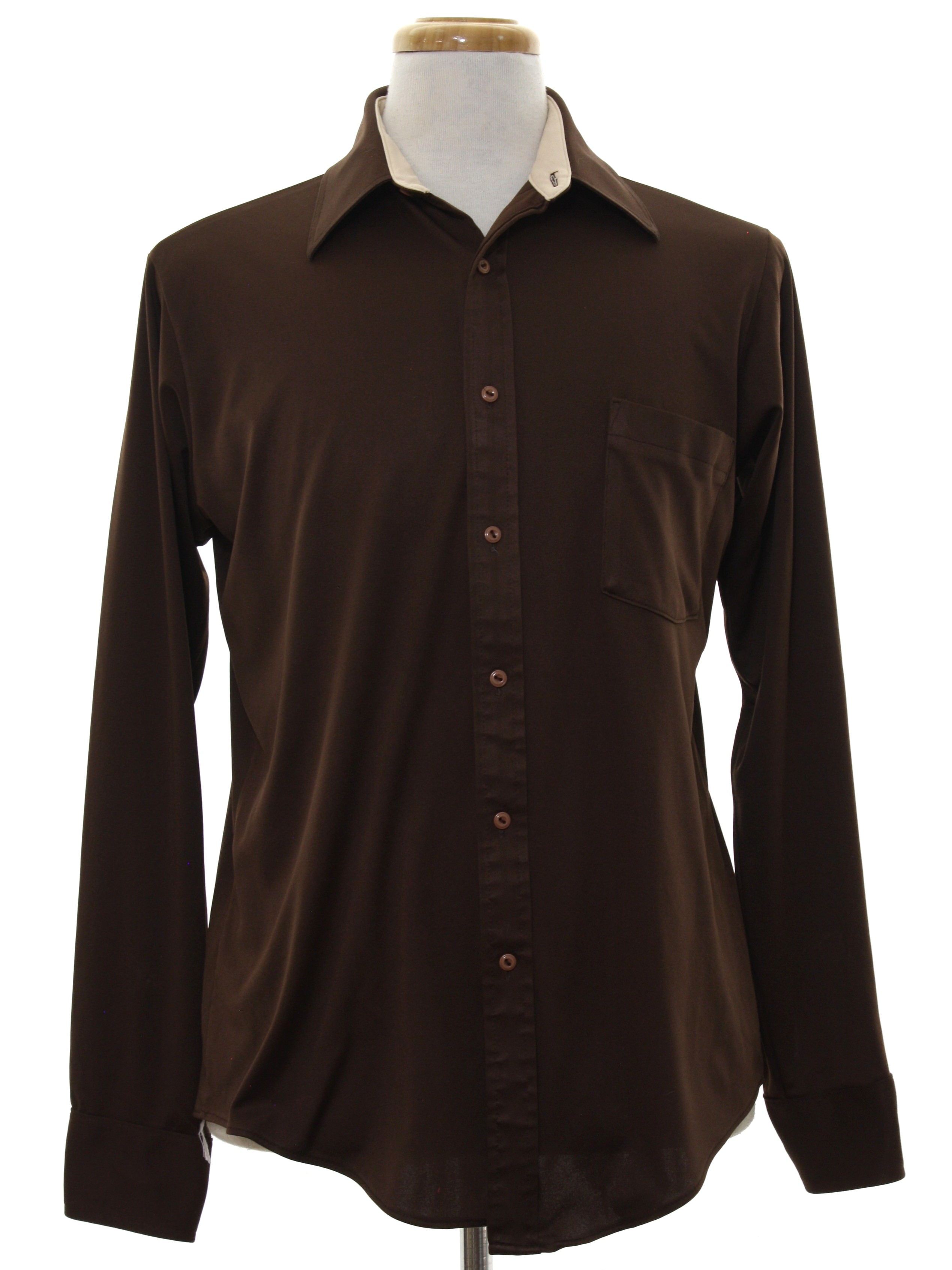 dark brown button up shirt
