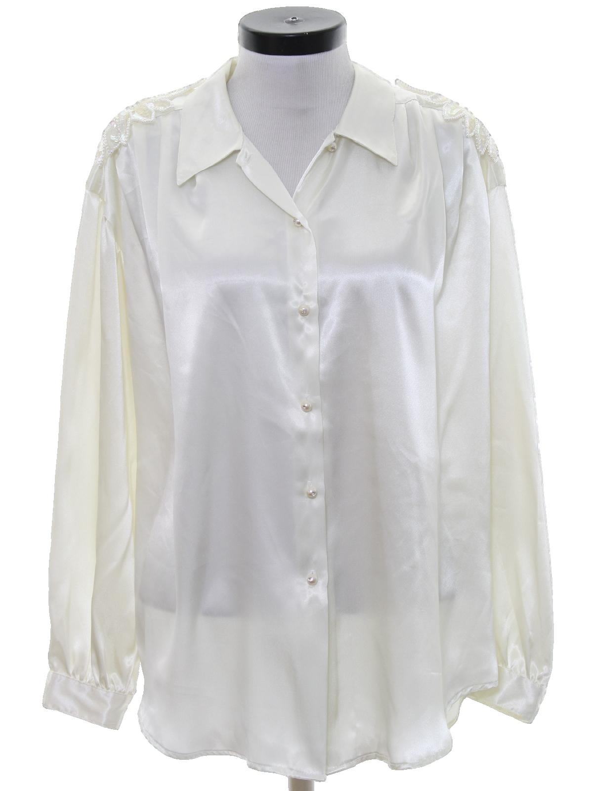 Impressions 80's Vintage Shirt: 80s -Impressions- Womens cream ...