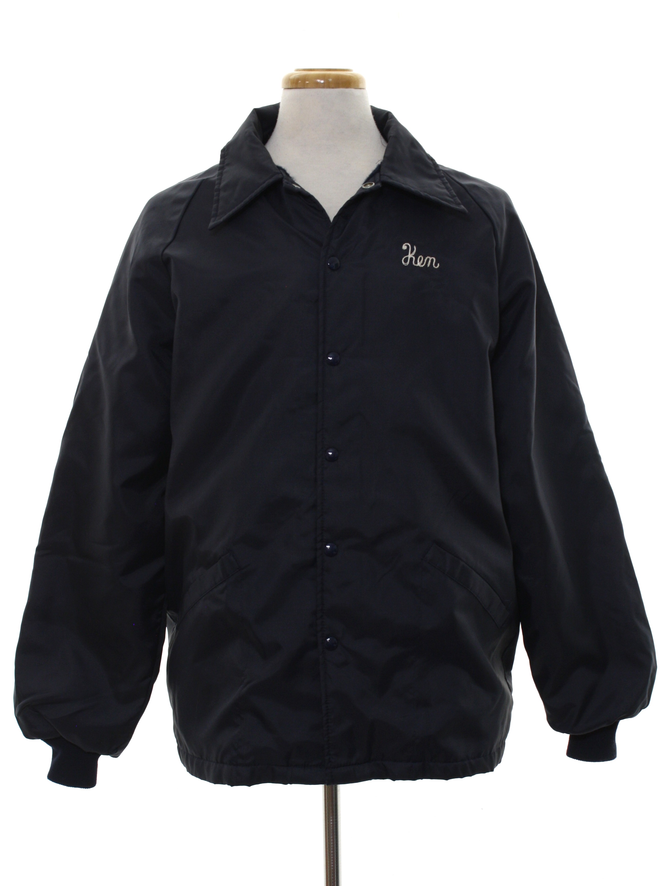 Retro 70's Jacket: Late 70s or Early 80s -Swingster- Mens midnight blue ...