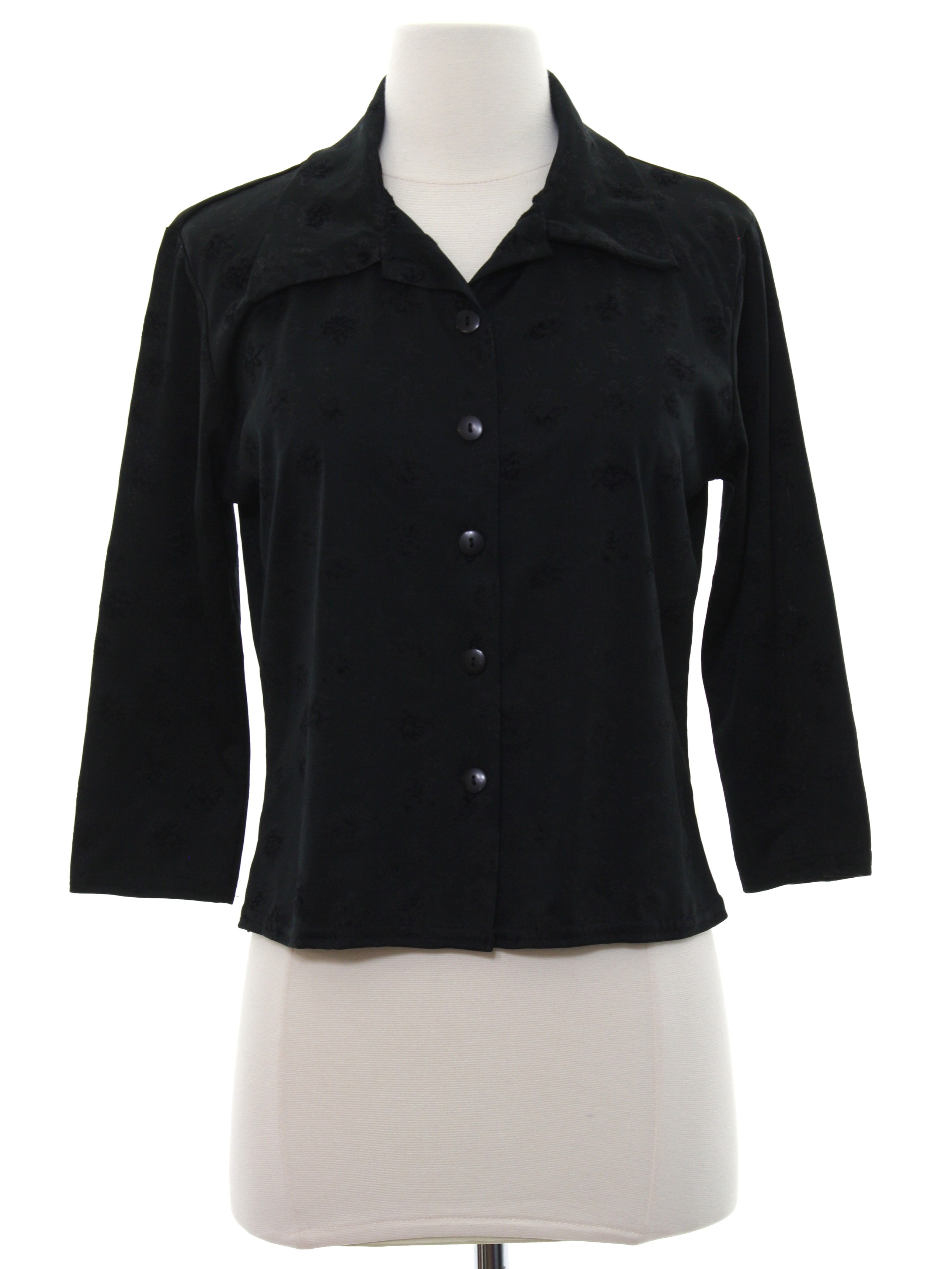 60s Retro Shirt: 60s Style (made in 80s) -Back Track- Womens black ...