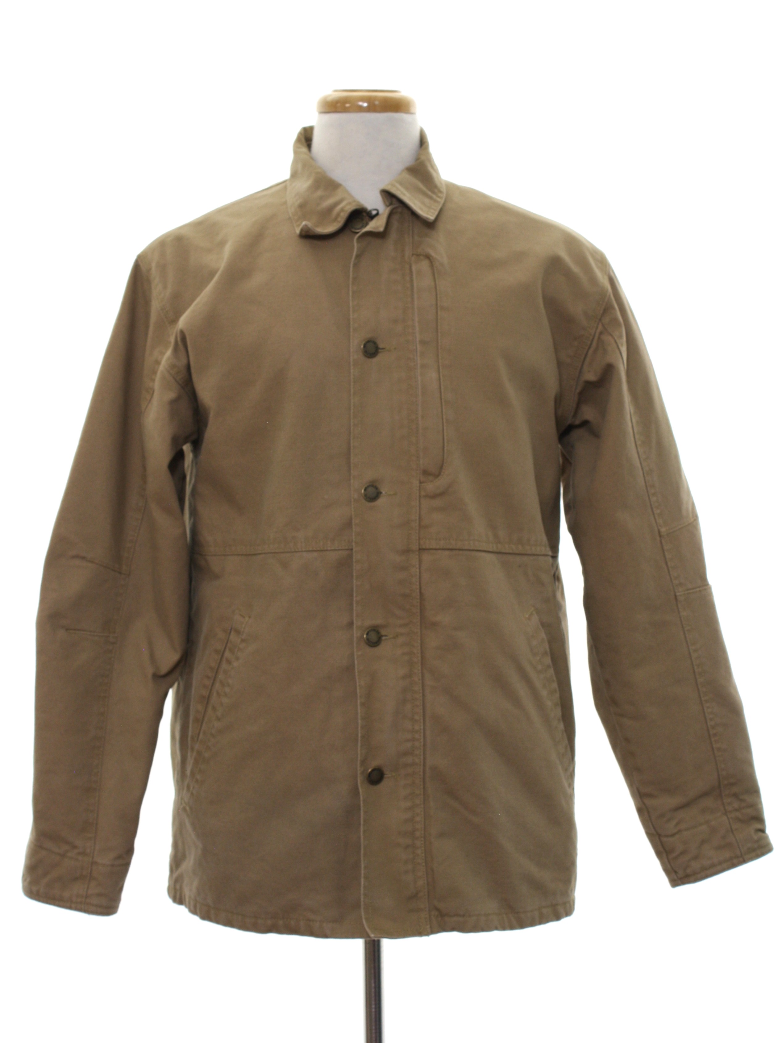 90s Retro Jacket: 90s or Newer -Wrangler- Mens tan background cotton ...