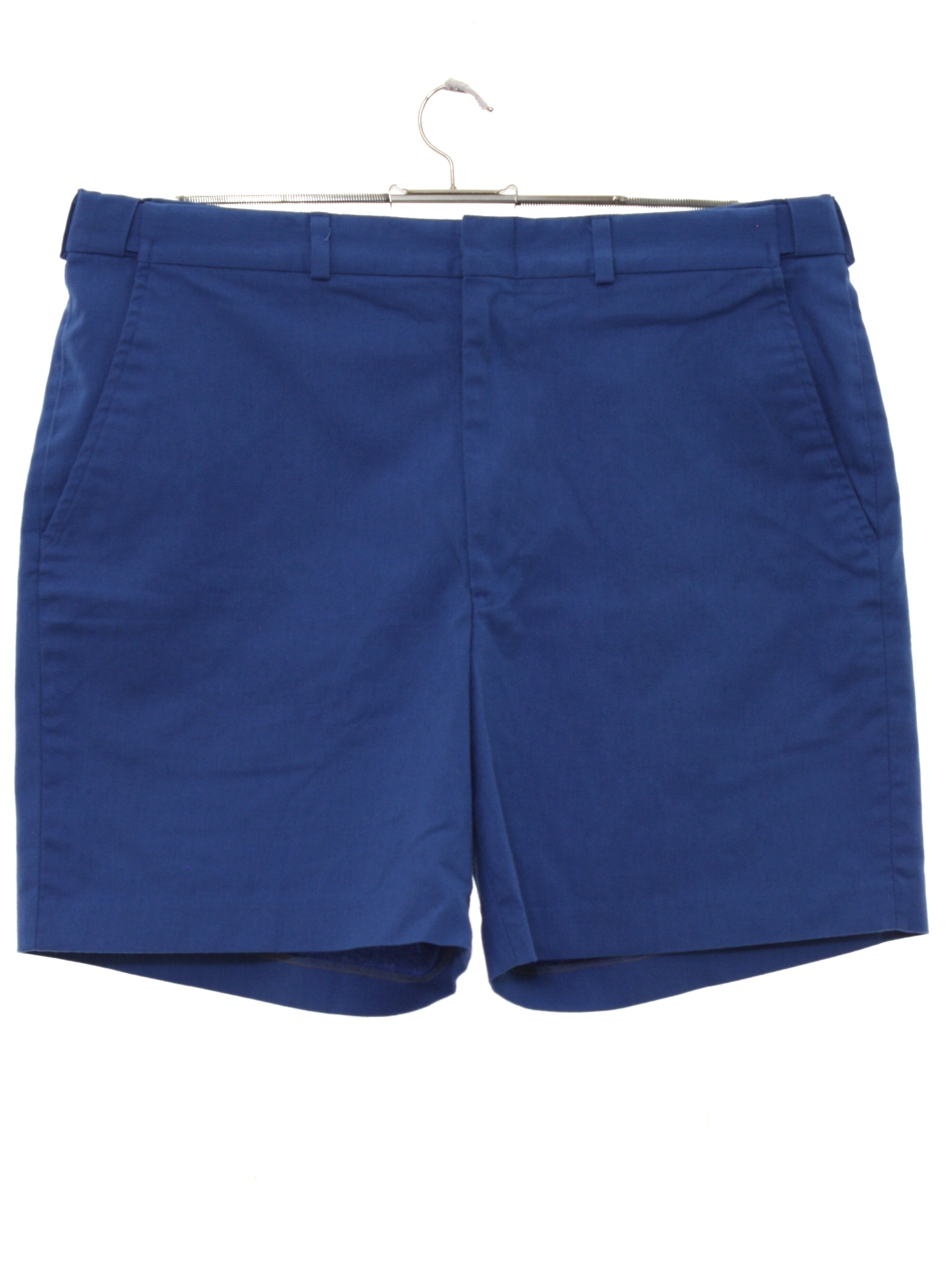 Retro 80's Shorts: 80s -Adjust a Band- Mens dark sky blue background ...