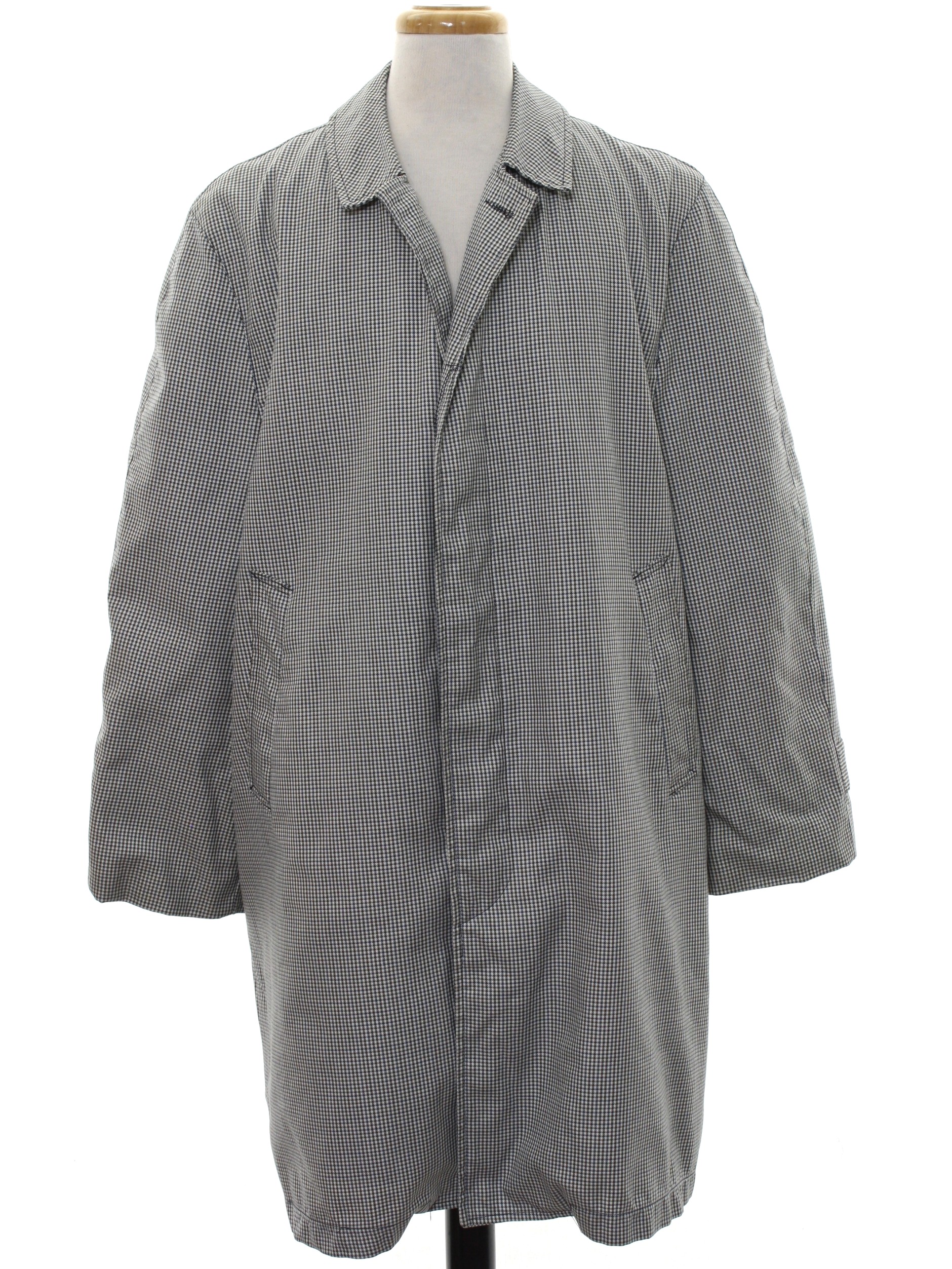 Retro 1960's Jacket: 60s -No Label- Mens white background, black, blue ...