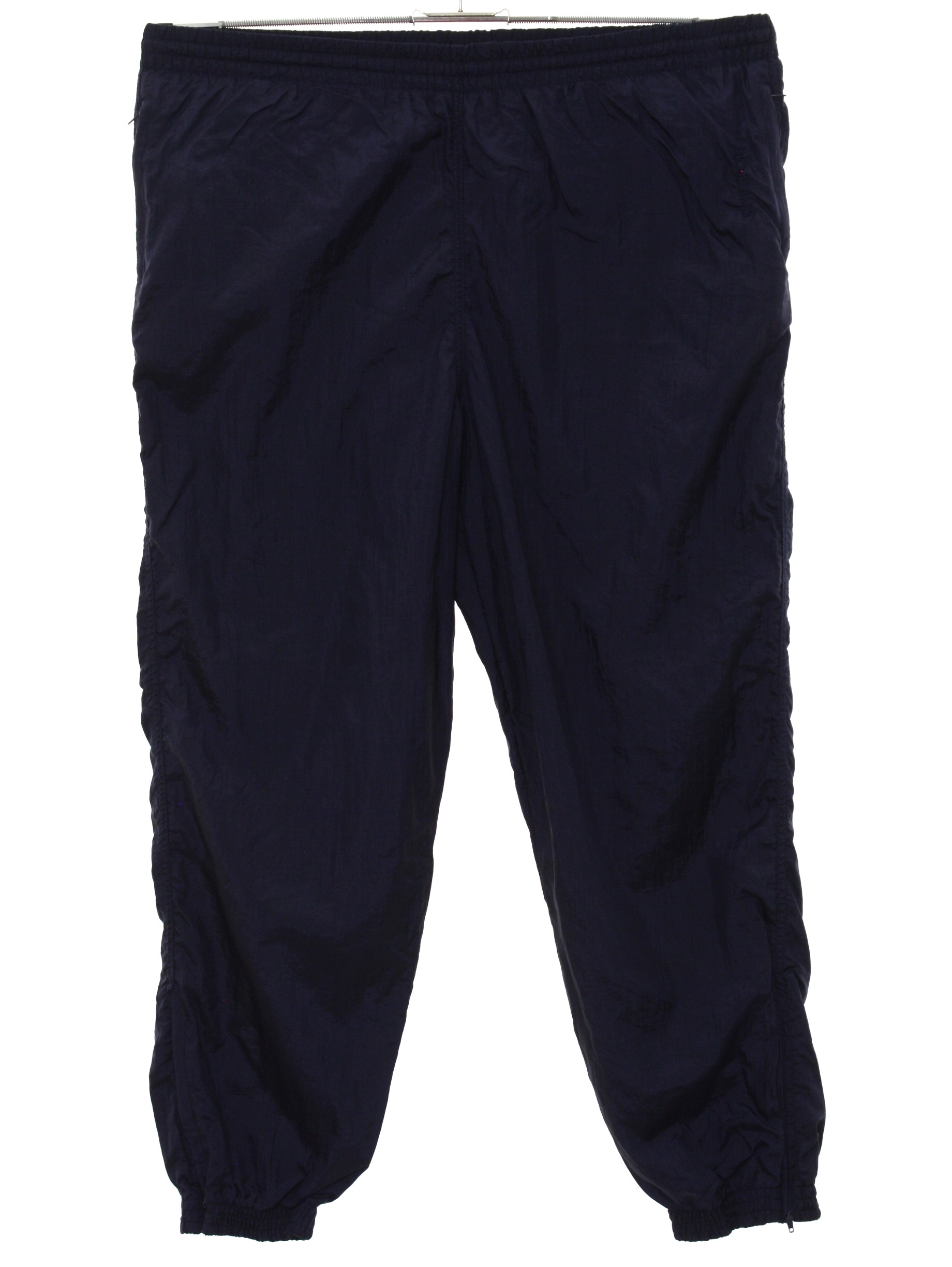 Skyr 1980s Vintage Pants: 80s -Skyr- Mens midnight blue solid colored ...