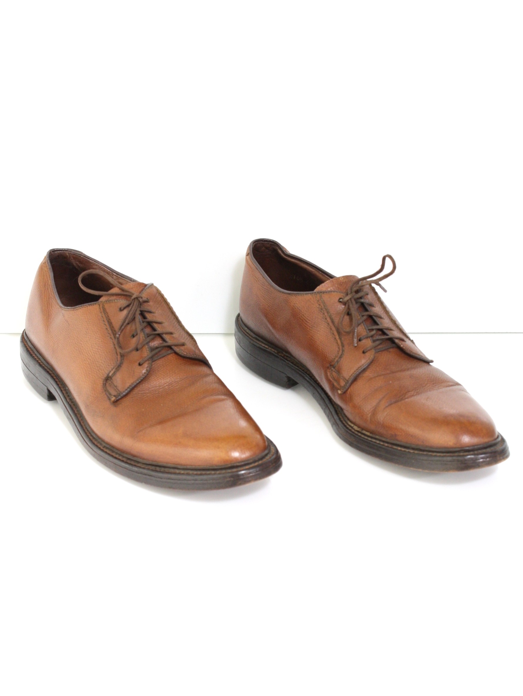 Vintage 1950's Shoes: Late 50s -The Hanover Shoe- Mens brown pebble ...