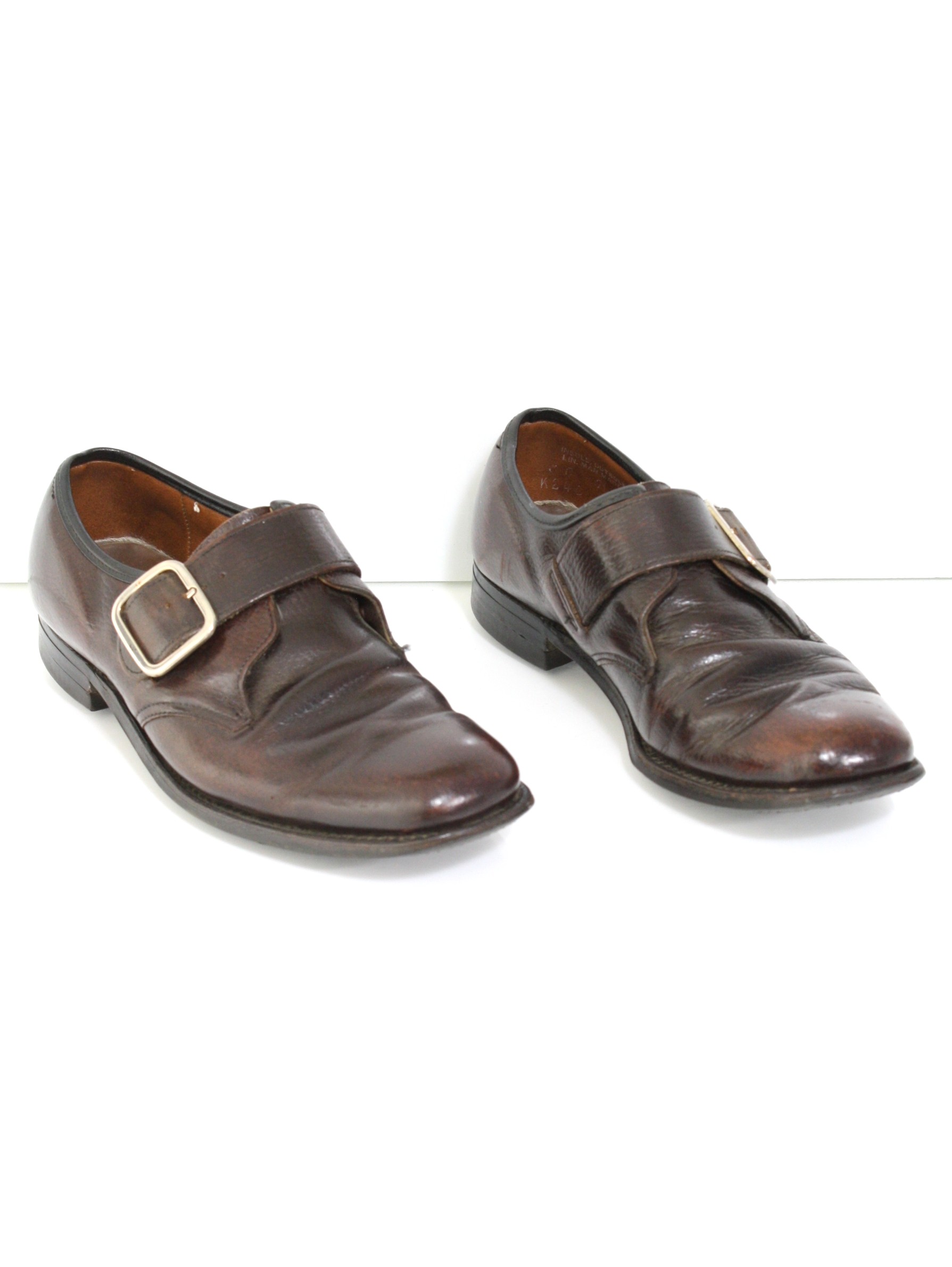 Vintage Knapp 70's Shoes: 70s -Knapp- Mens dark brown pebble grain ...