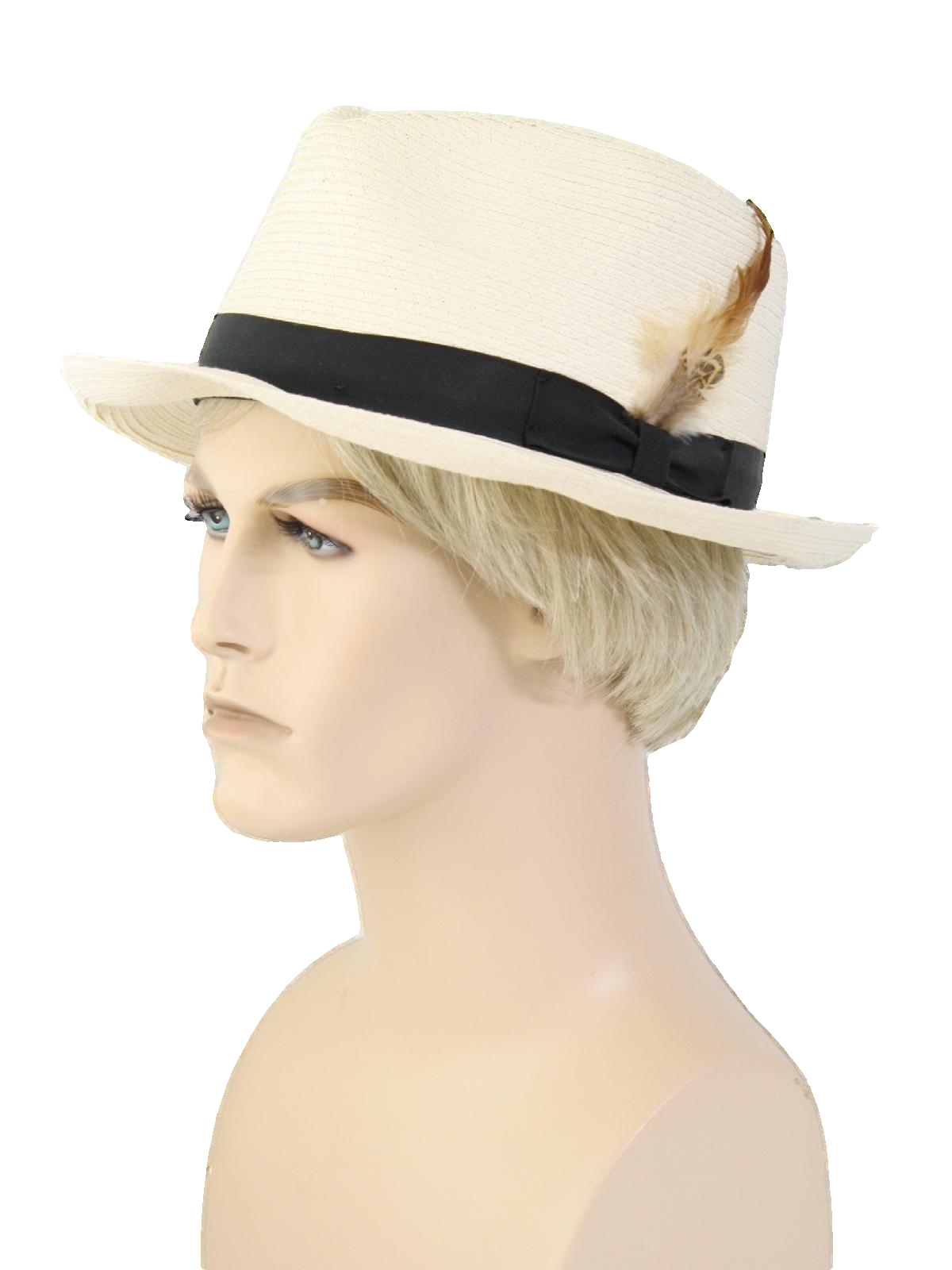 New York Hat Co. 90's Vintage Hat: 90s -New York Hat Co.- Mens ivory ...