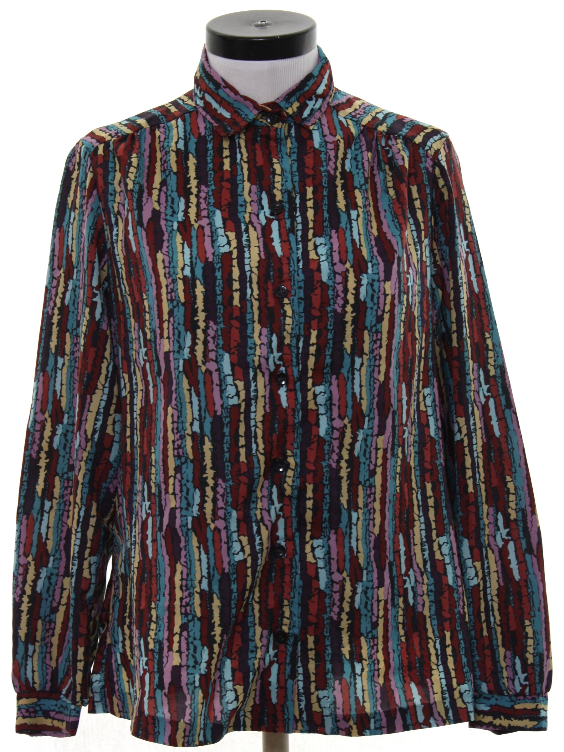 Eighties Pykettes Shirt: 80s -Pykettes- Womens multi color background ...