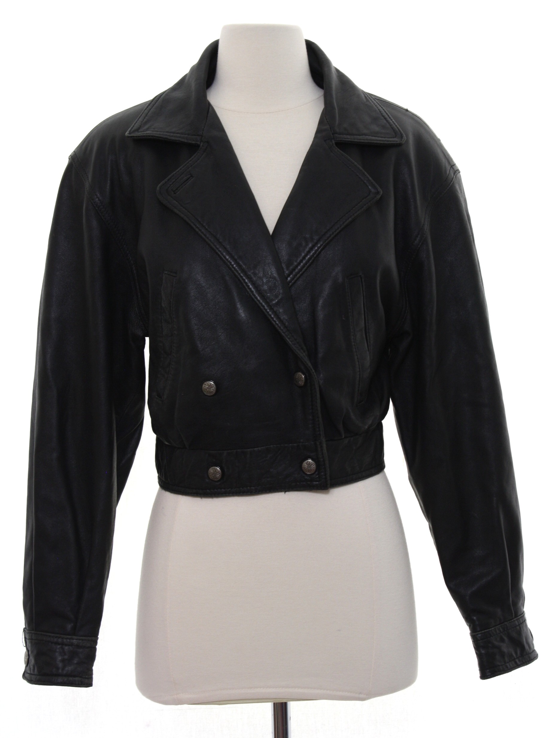 Wilsons Eighties Vintage Leather Jacket: 80s -Wilsons- Womens black ...