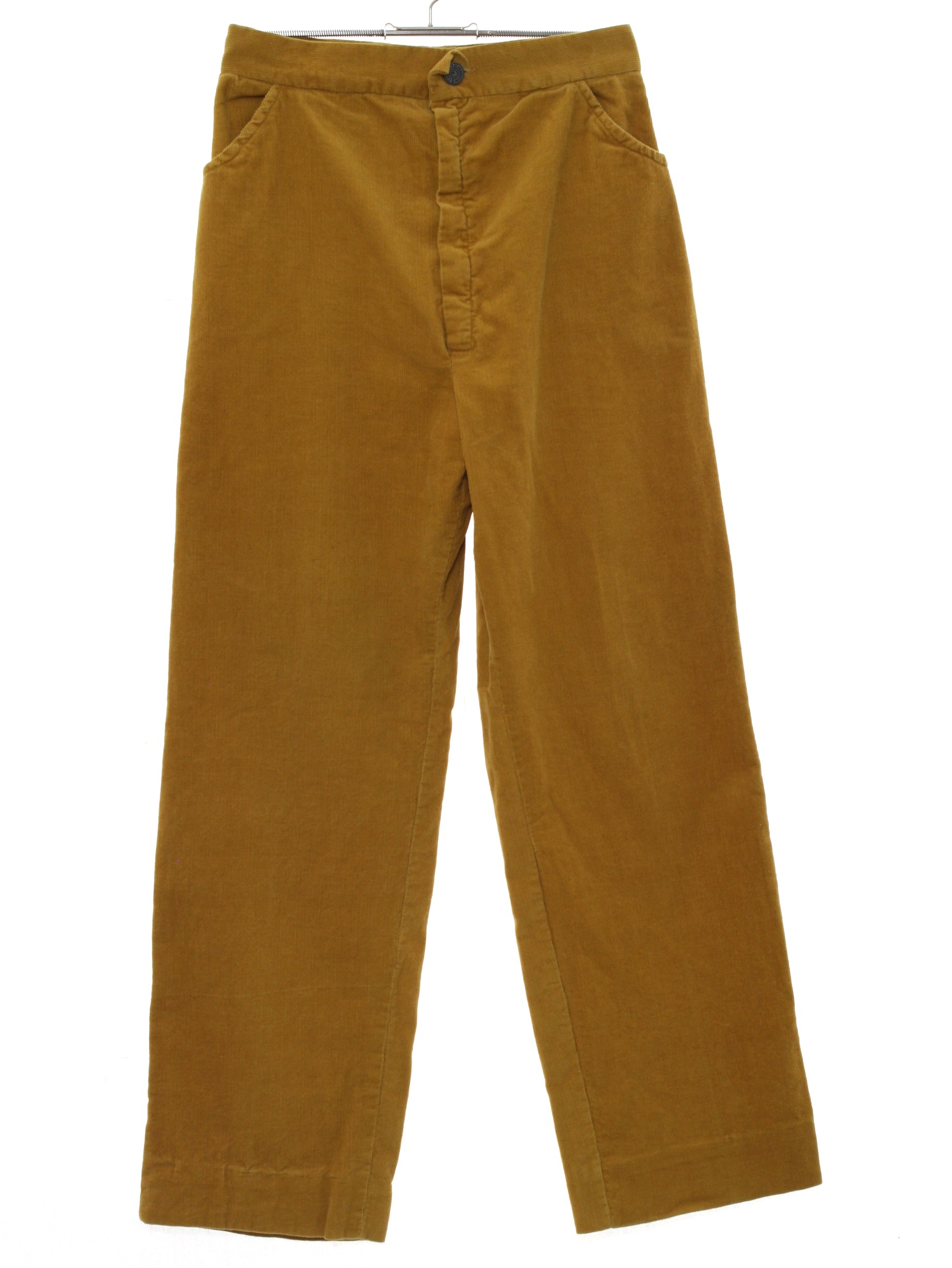 Home Sewn 1970s Vintage Pants: 70s -Home Sewn- Womens mustard yellow ...